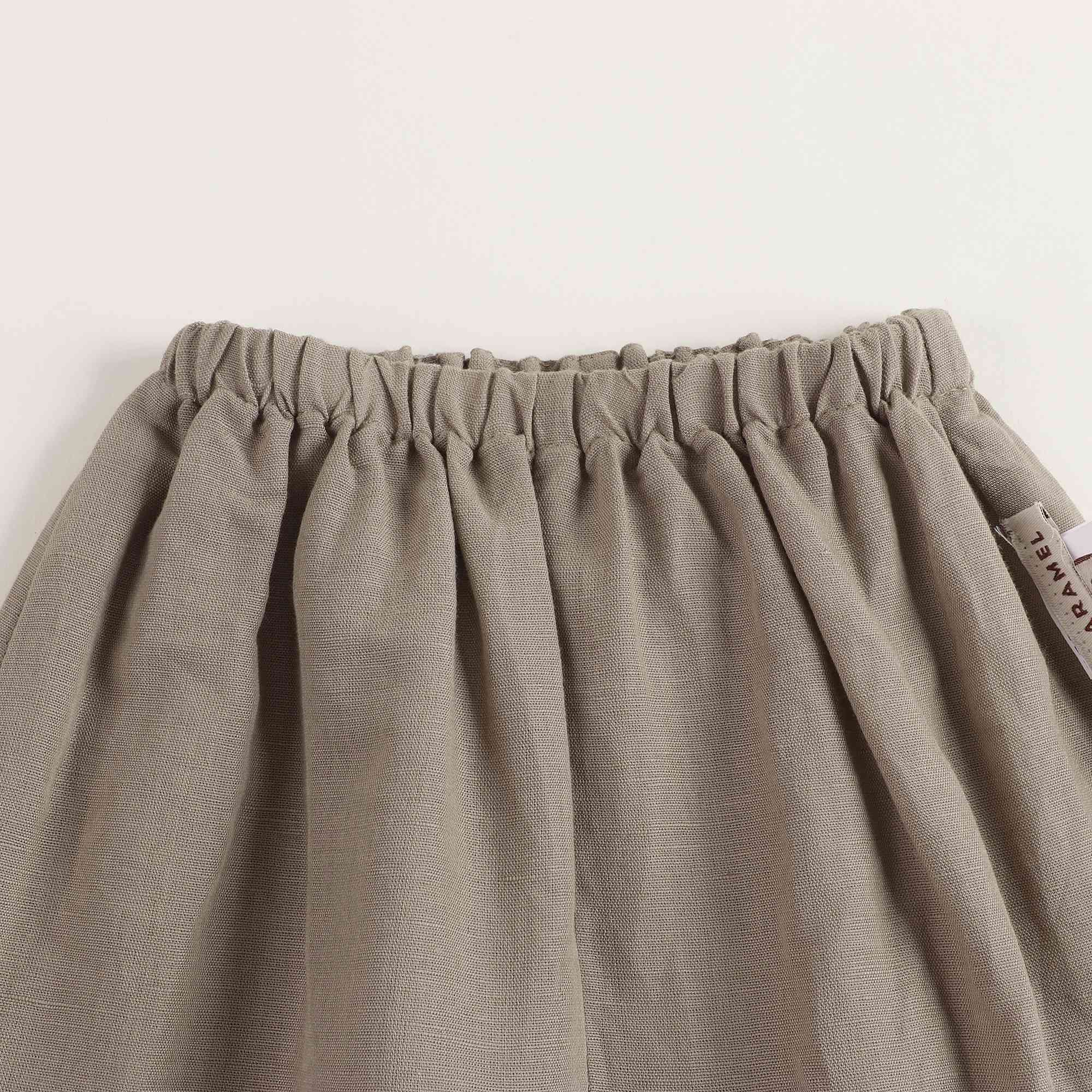 Boys & Girls Brown Linen Trousers