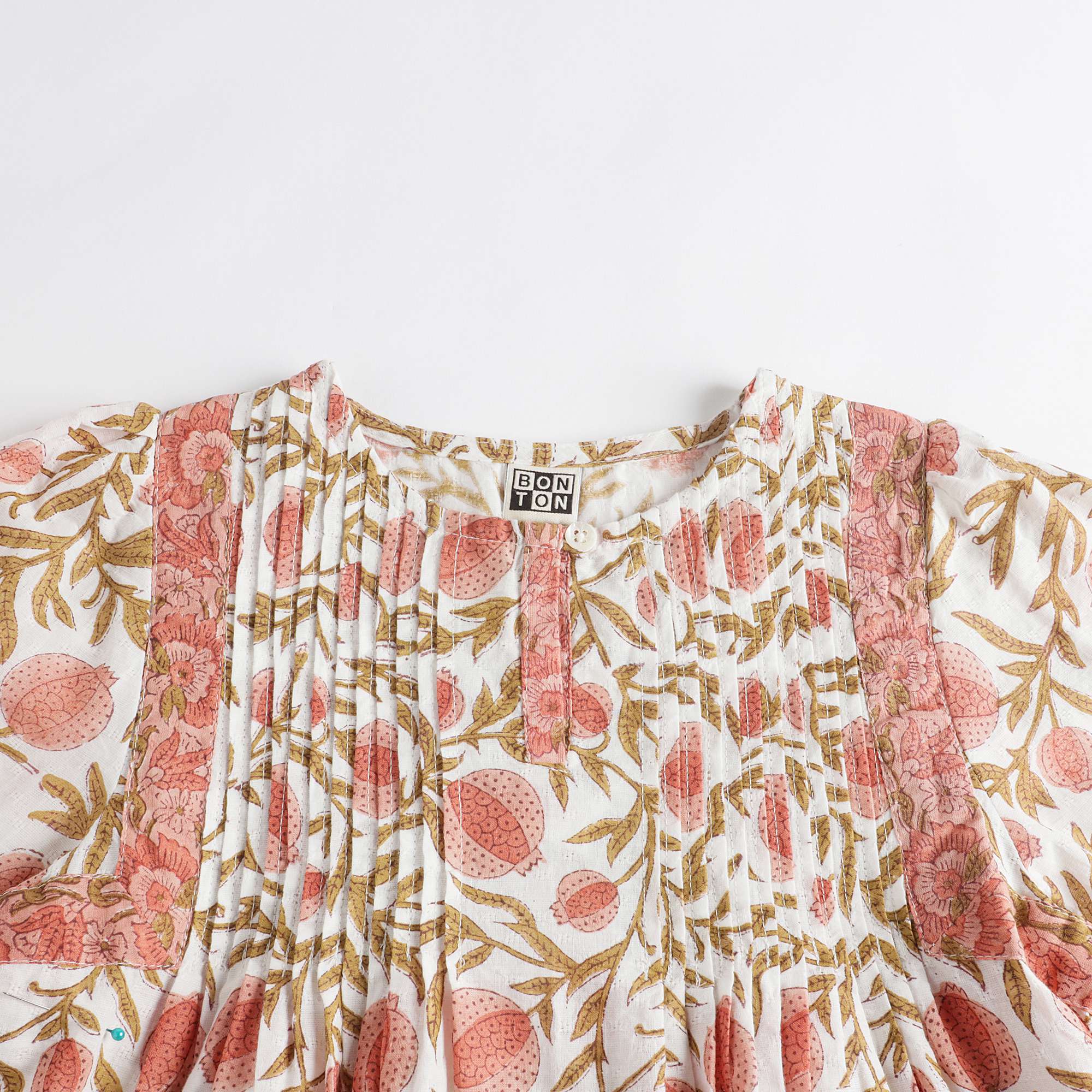 Girls Caramel Printing Cotton Dress