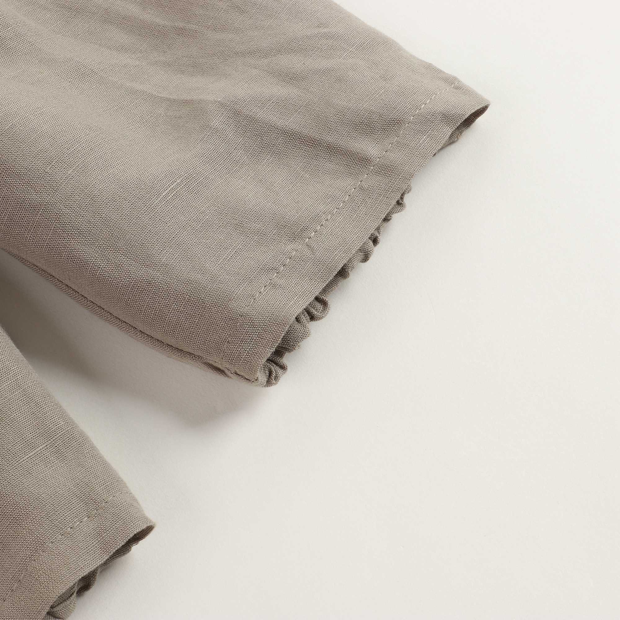 Boys & Girls Brown Linen Trousers