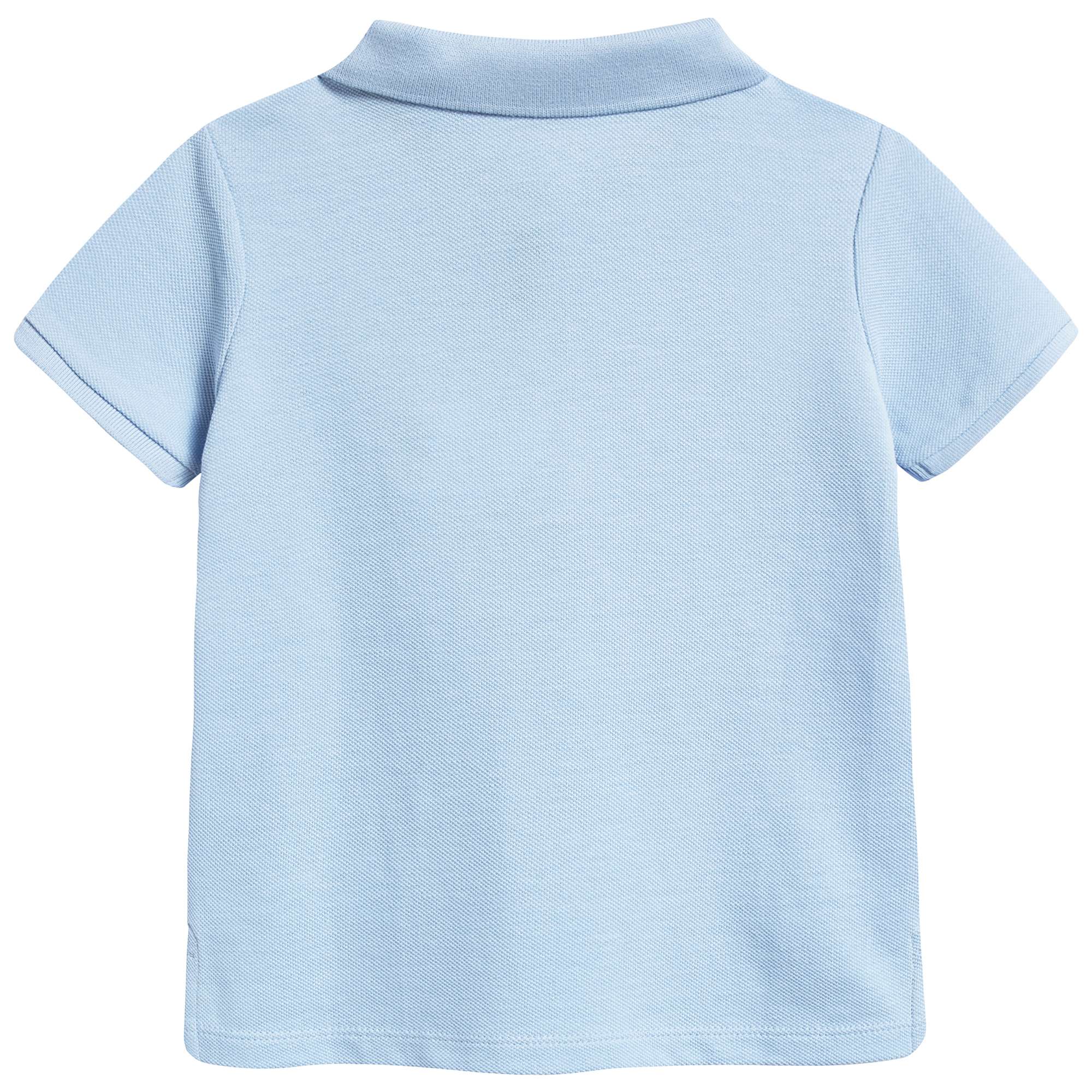 Baby Boys Sky Blue Cotton Polo Shirt