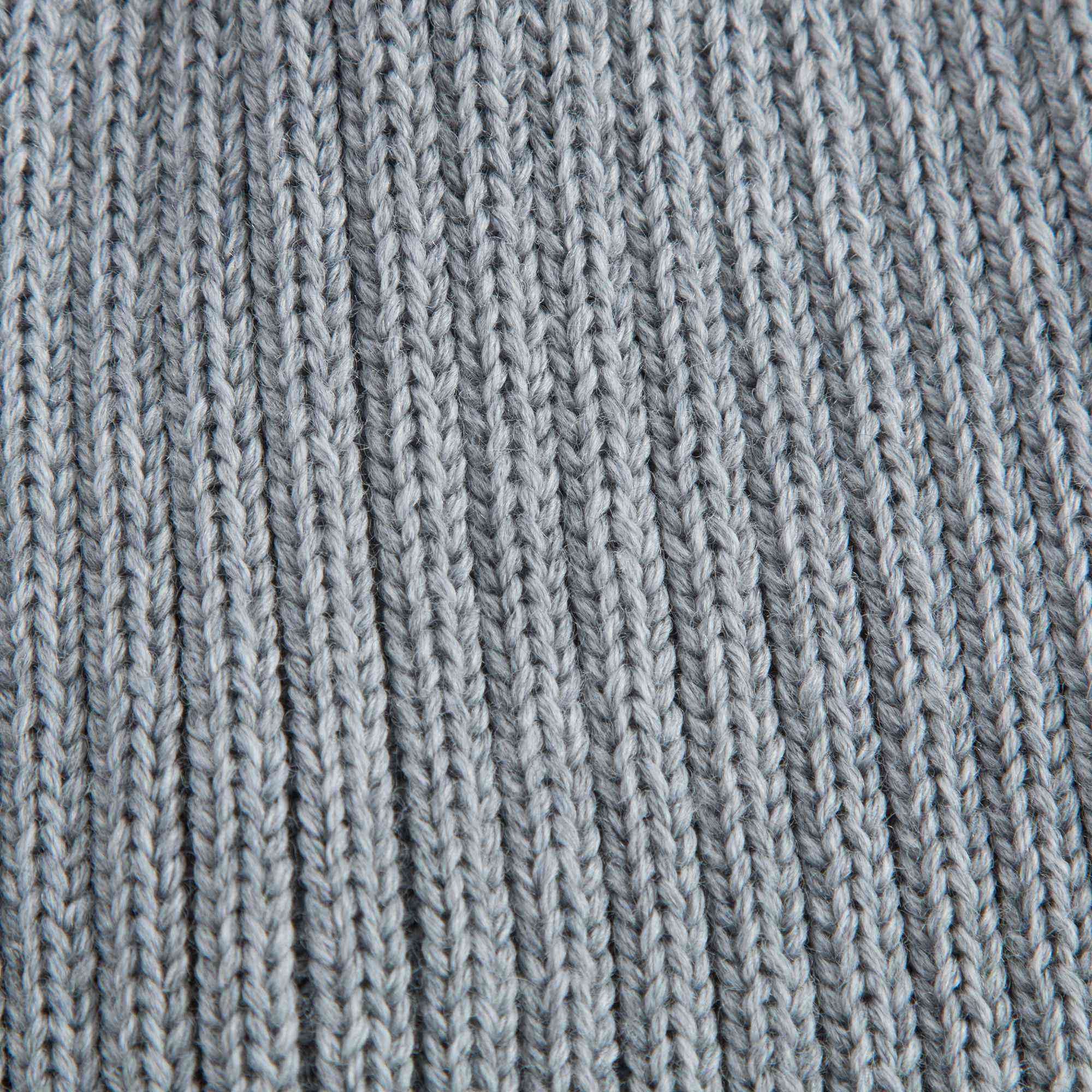 Boys & Girls Grey Knitted Hat With Fur Pom-Pom Trim