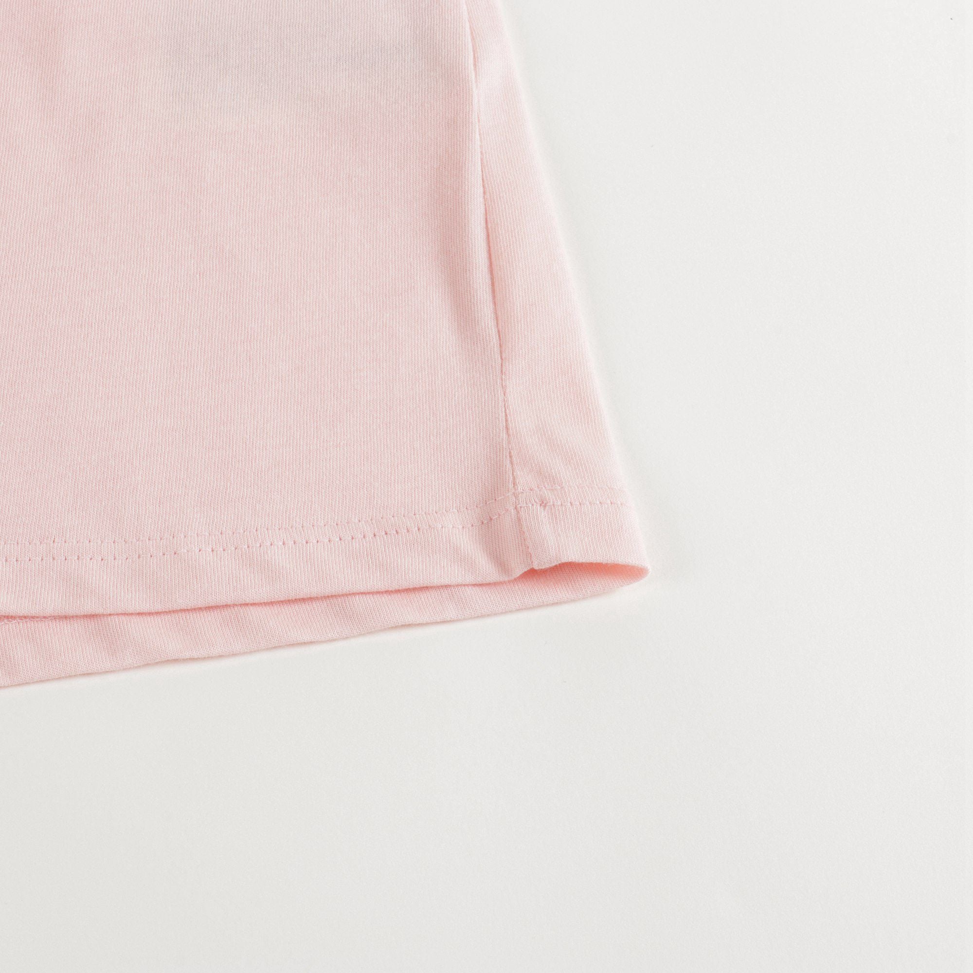 Girls Pink Printed Cotton T-shirt