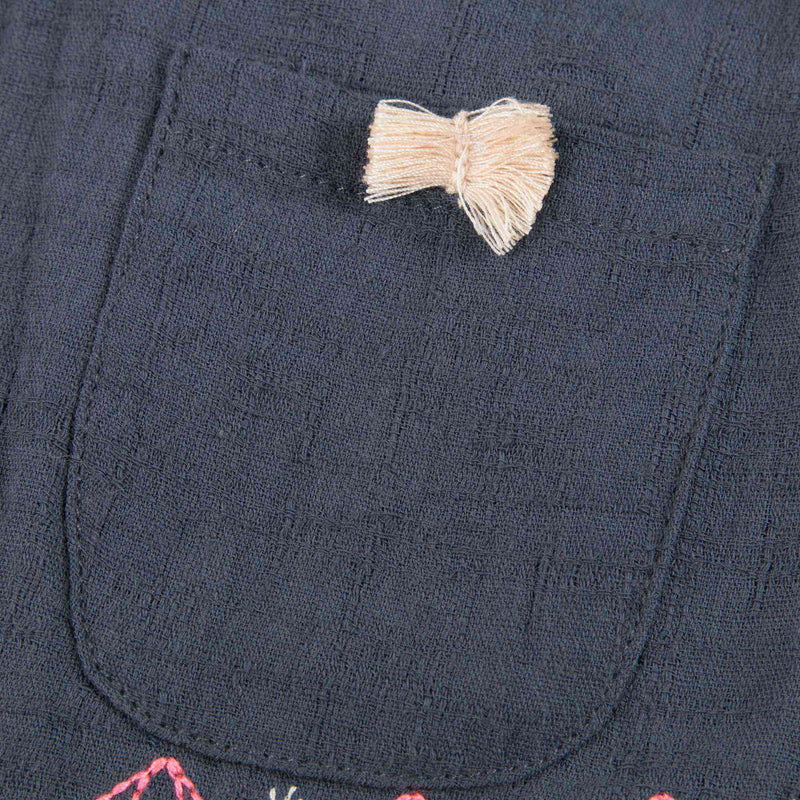 Girls Blue "Chechouan" Cotton  Skirt