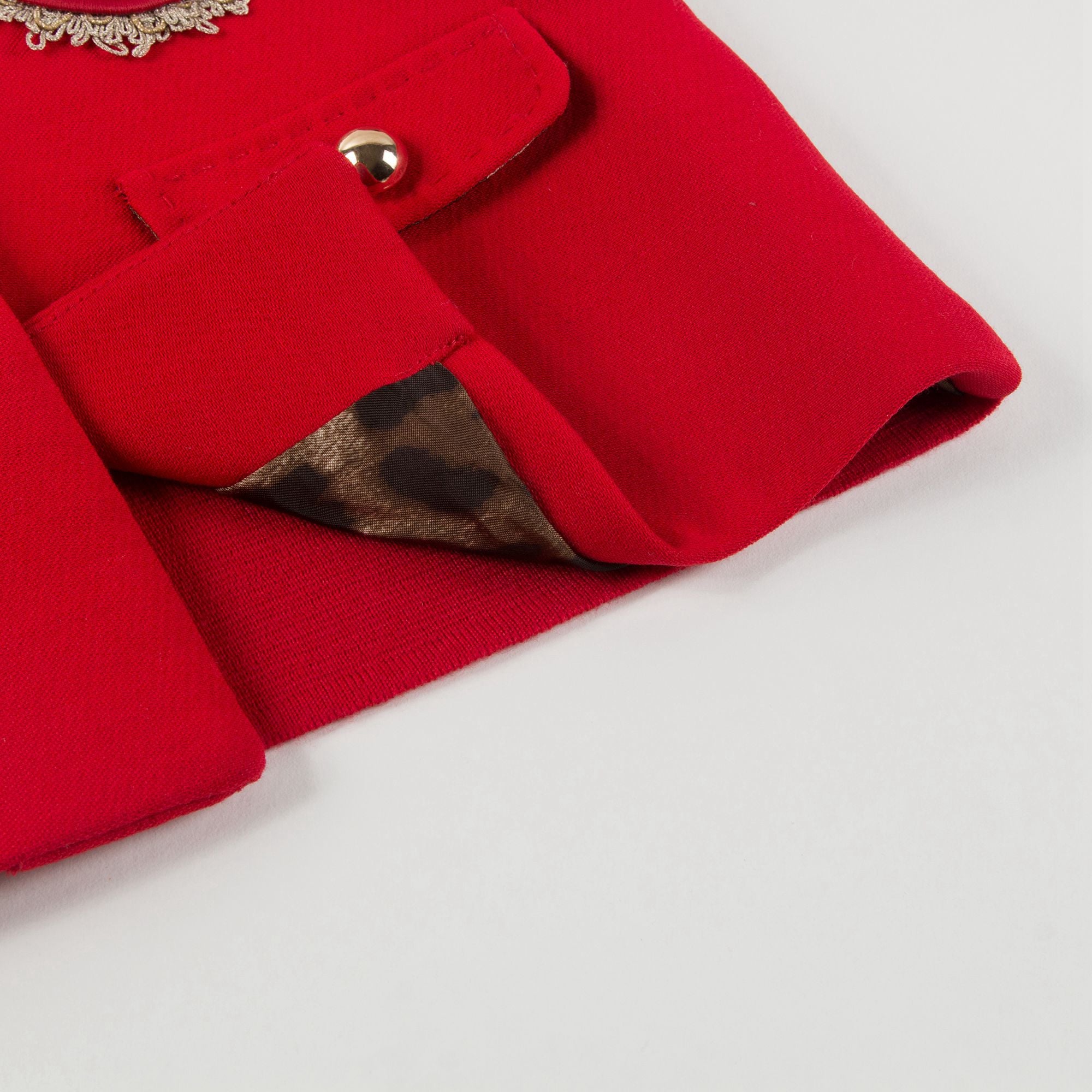 Girls  Red  "Giacca"  Logo  Coat