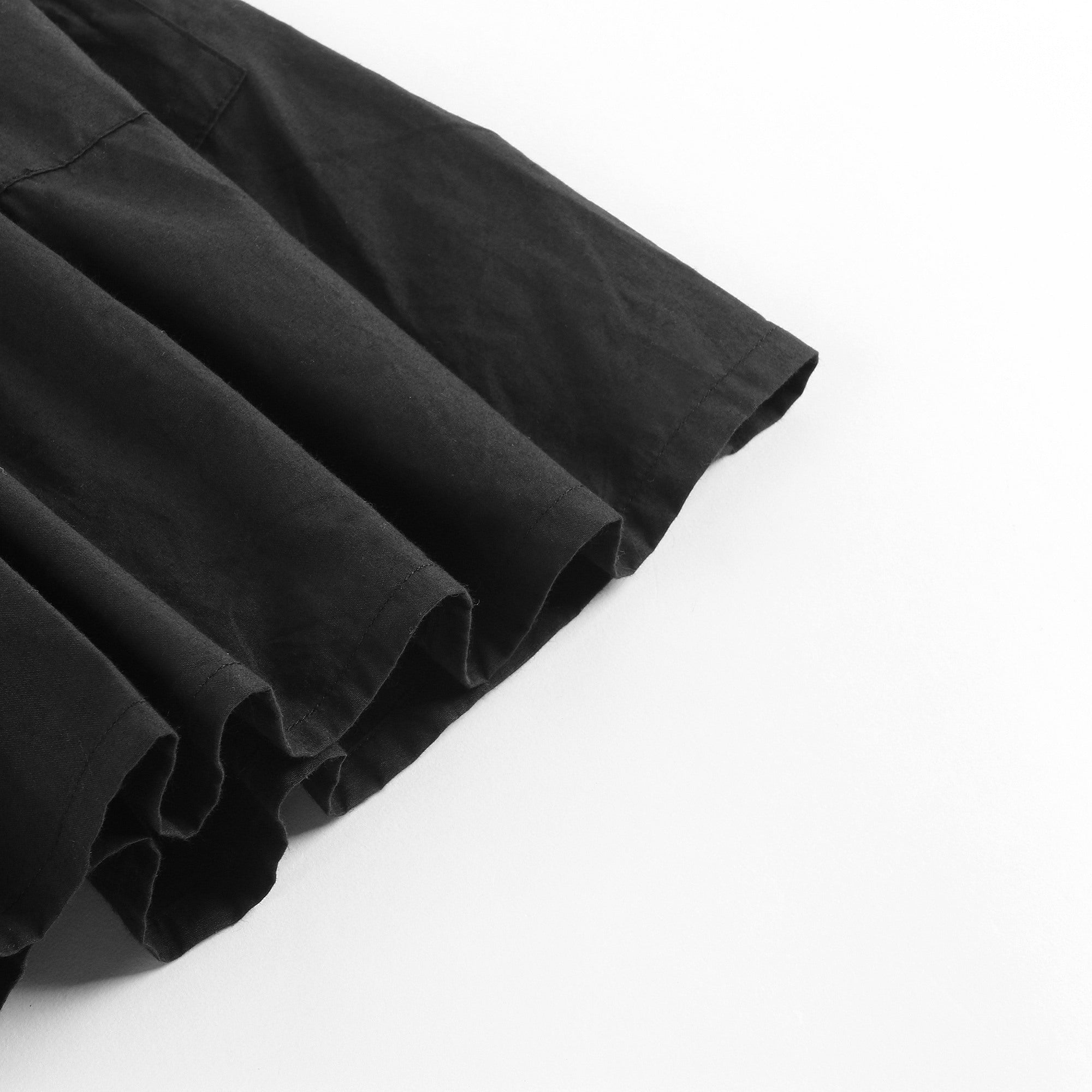 Girls Black Cotton Dress
