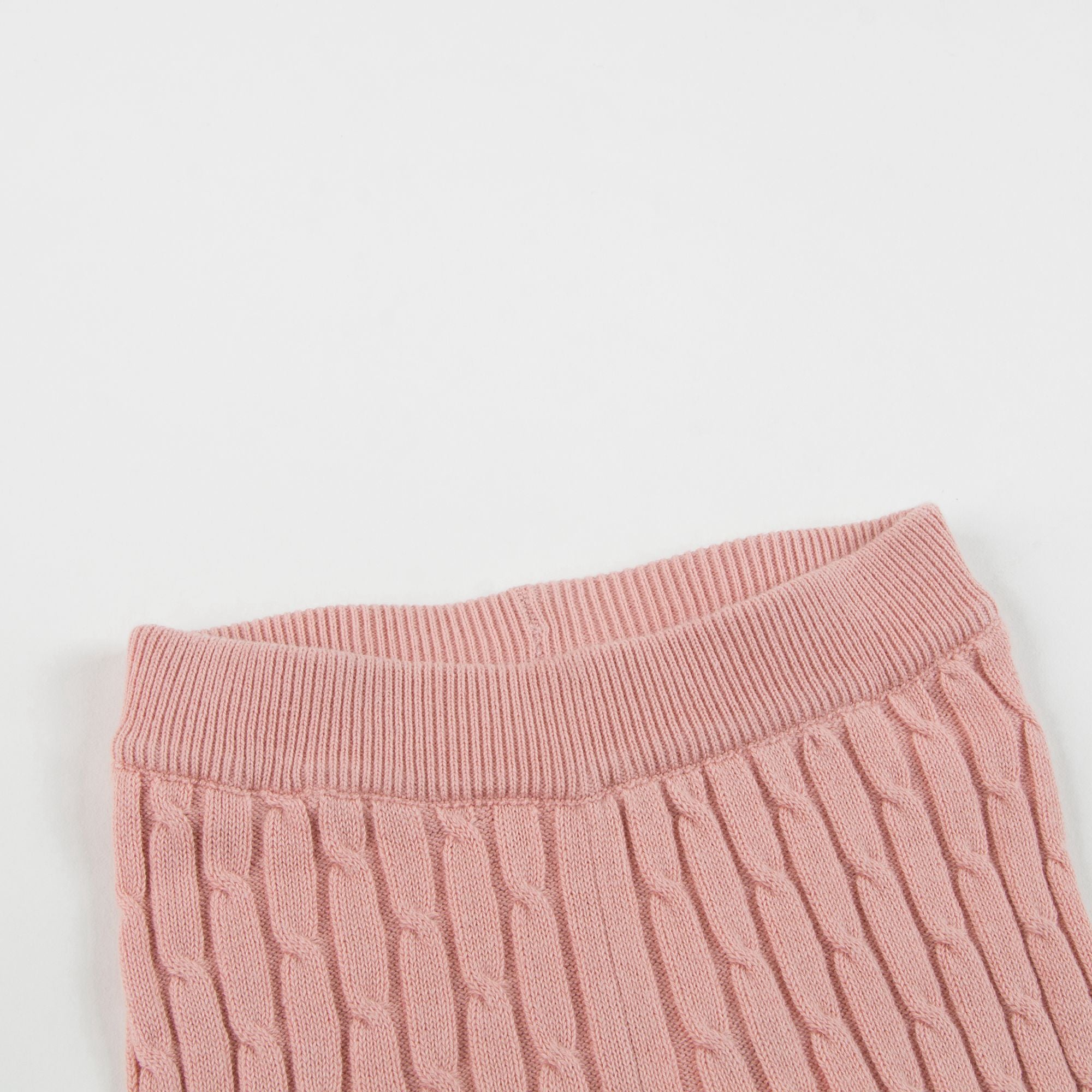 Girls Pink Cotton Leggings