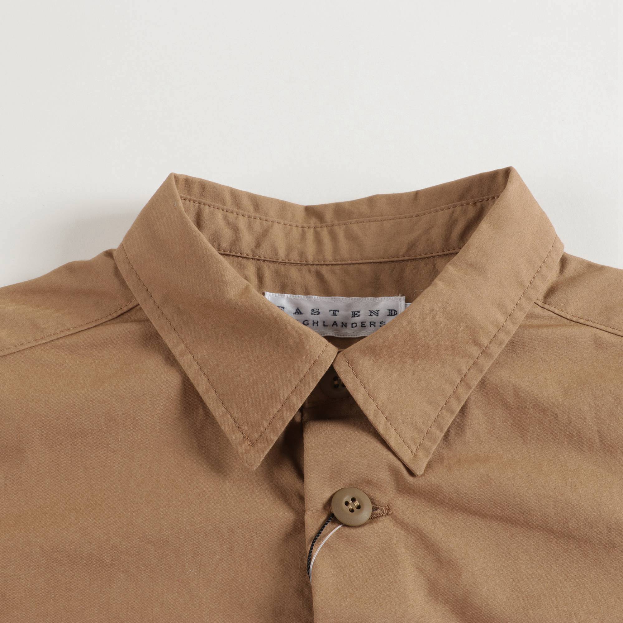 Boys & Girls Beige Flap Pocket Shirt