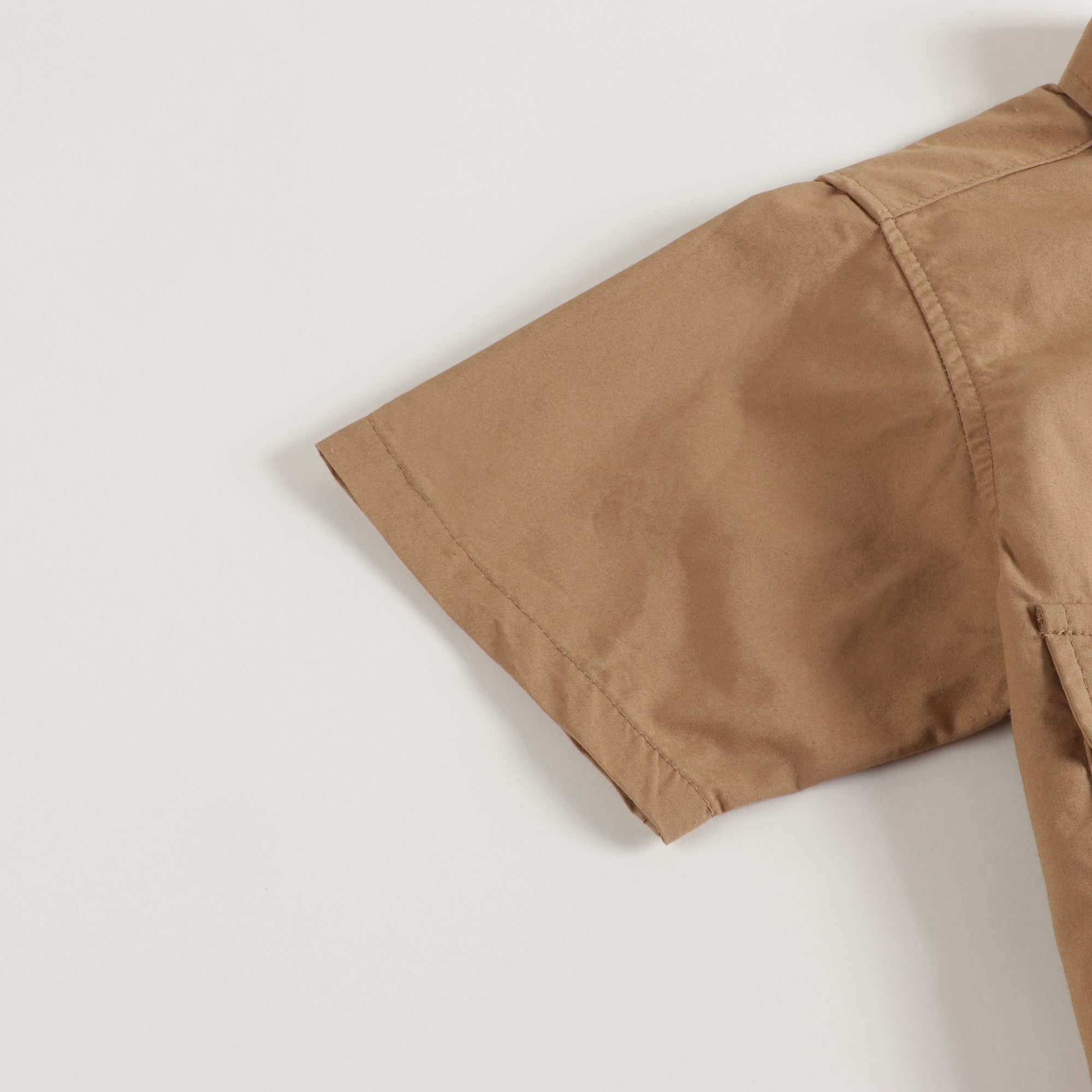 Boys & Girls Beige Flap Pocket Shirt