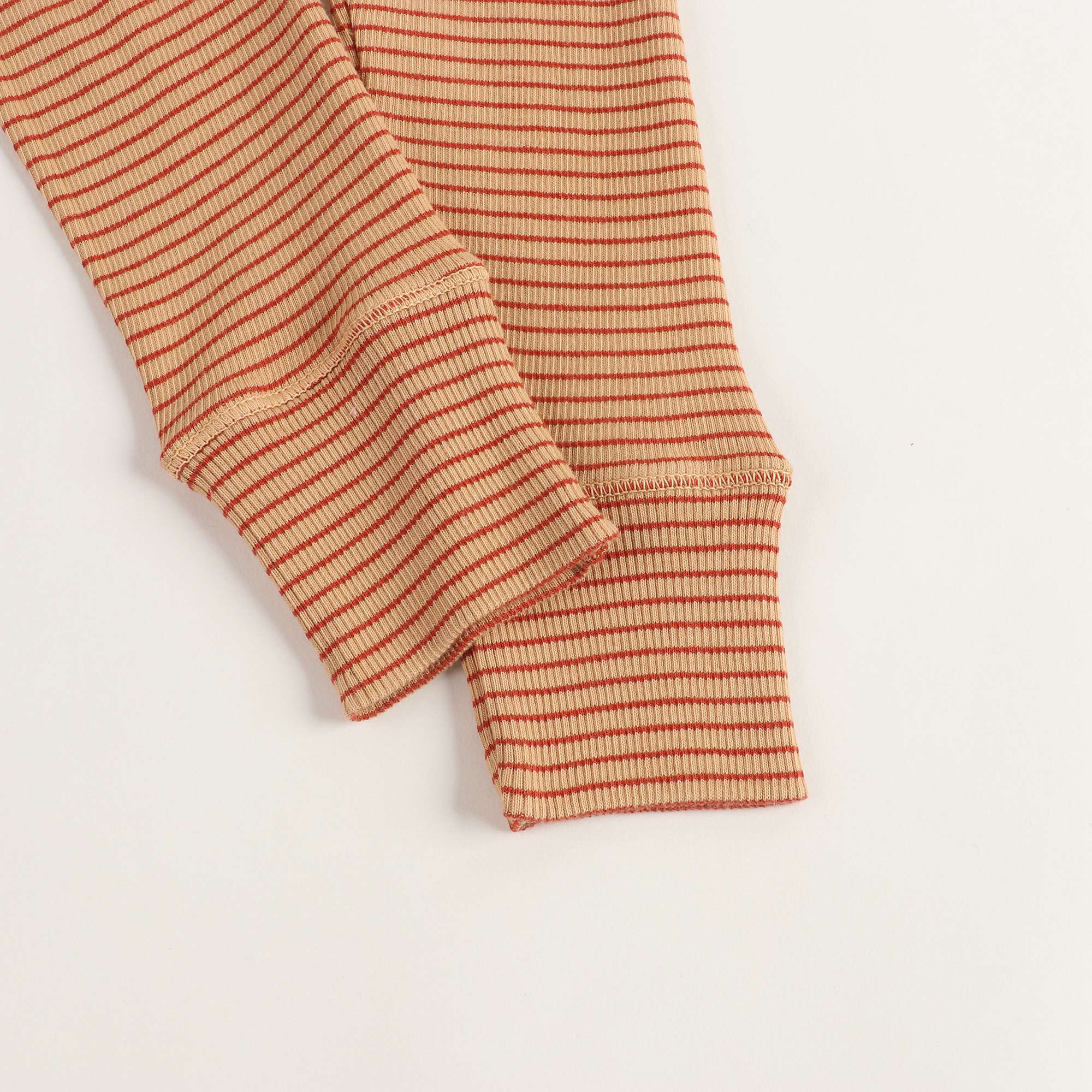 Girls Camel & Rust Cotton Trousers