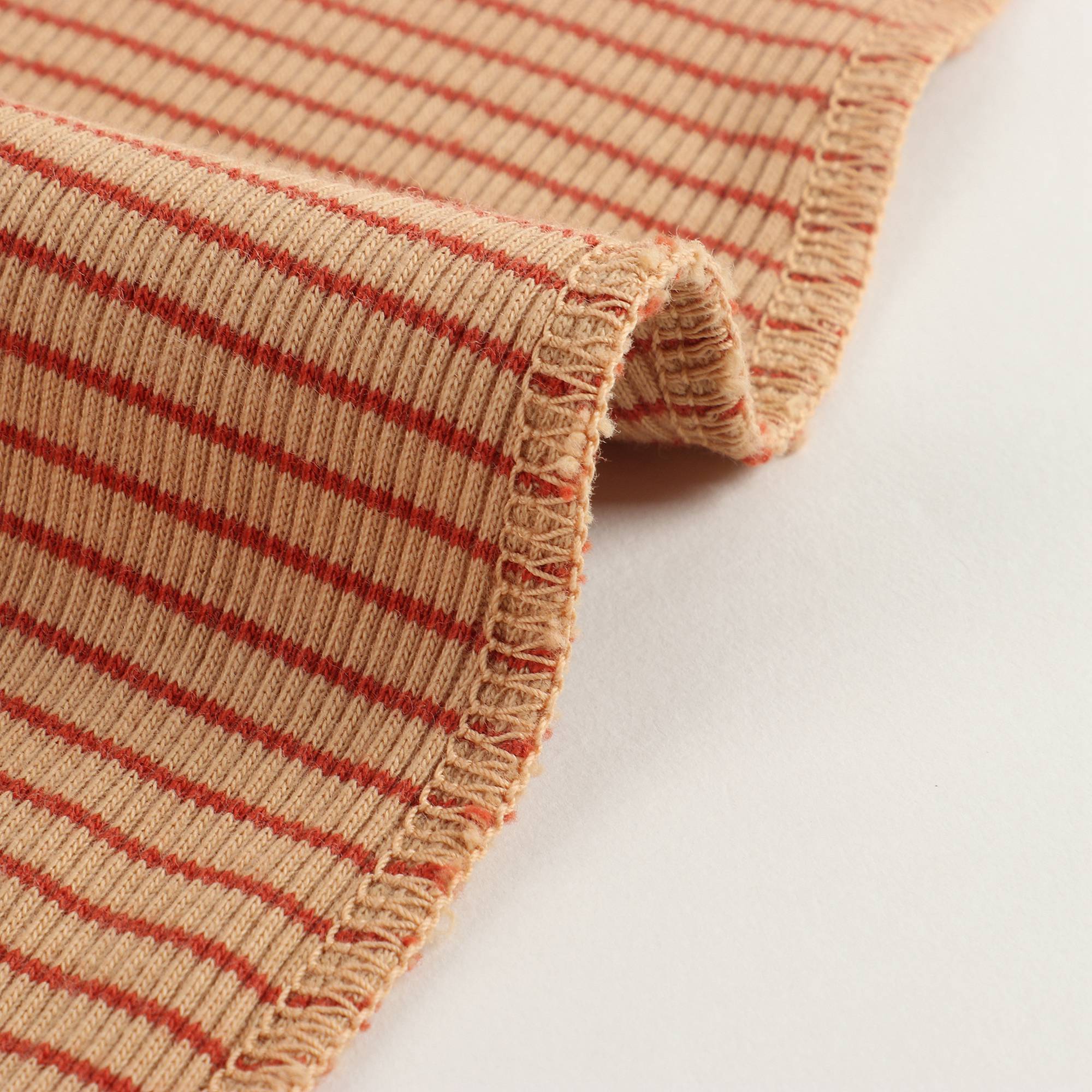 Girls Camel & Rust Cotton Trousers