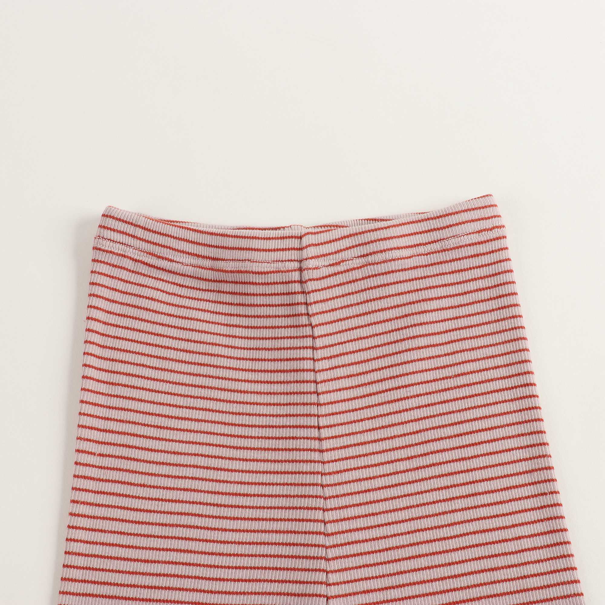 Girls Lavender & Rust Cotton Trousers