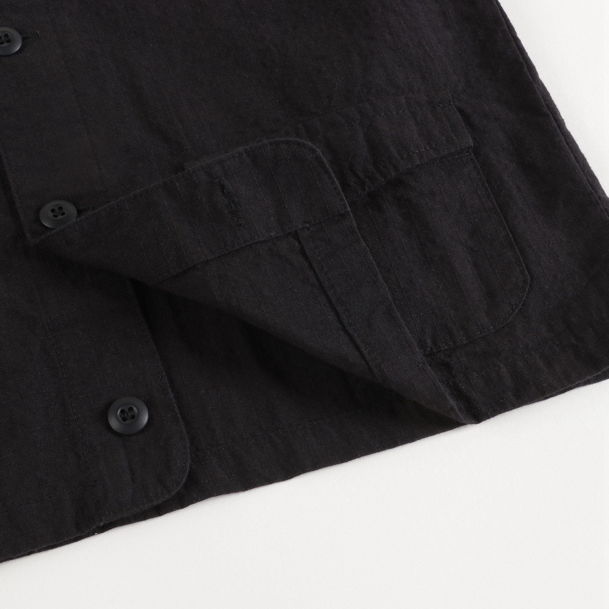 Boys & Girls Black Collarless Jacket