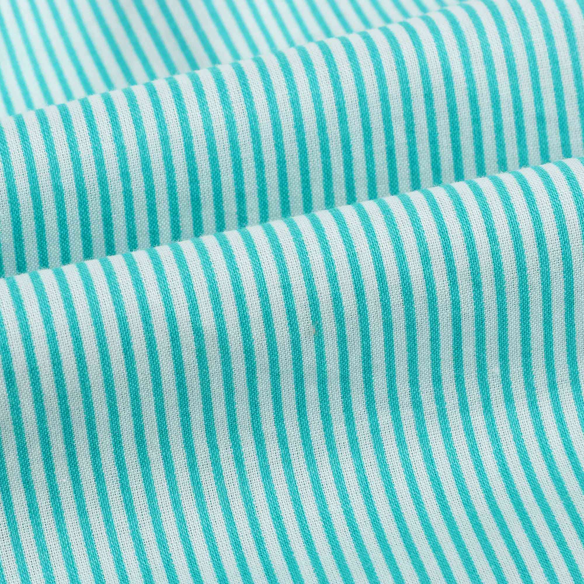 Boys Mint Stripes Cotton Shirt