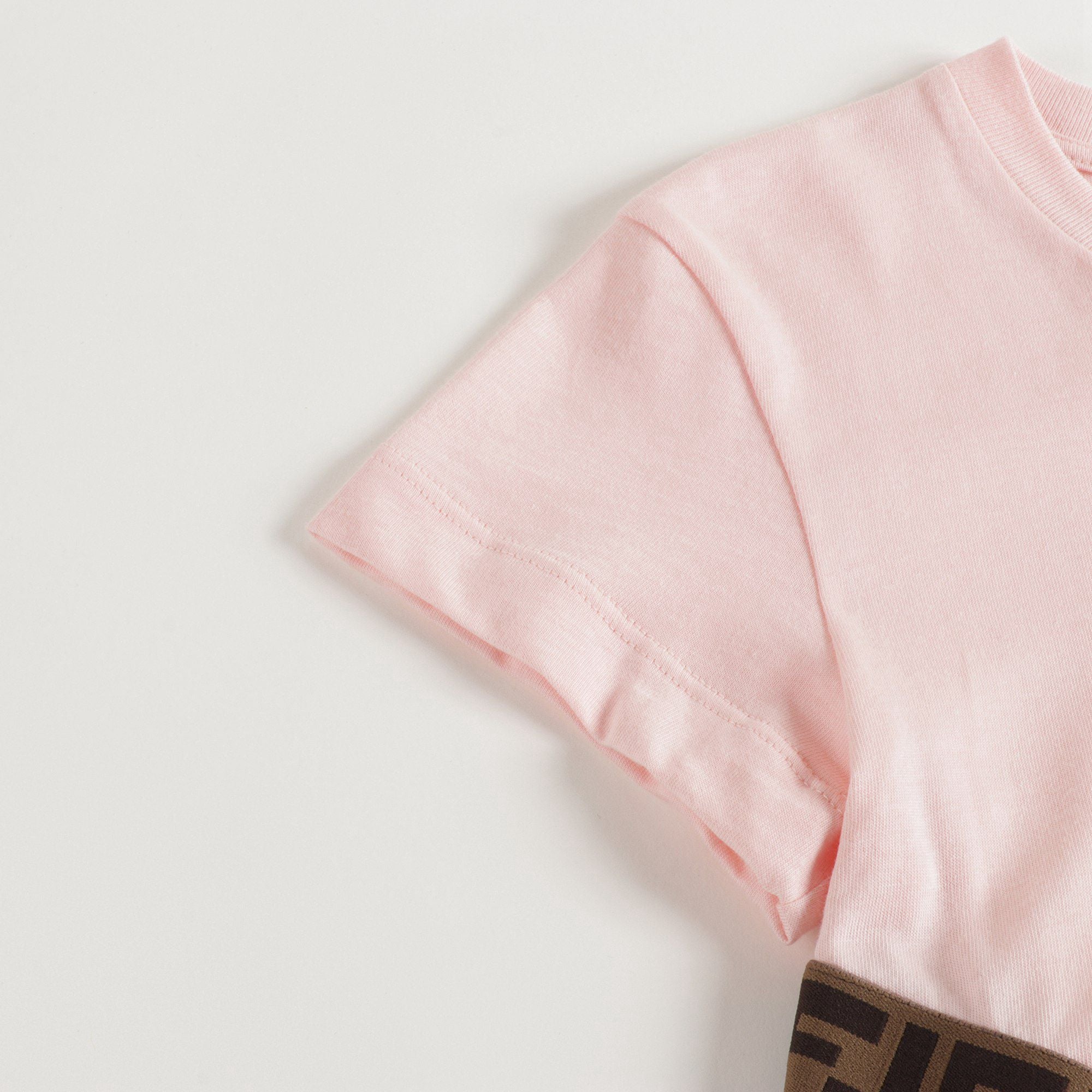 Girls Pink FF Logo Dress