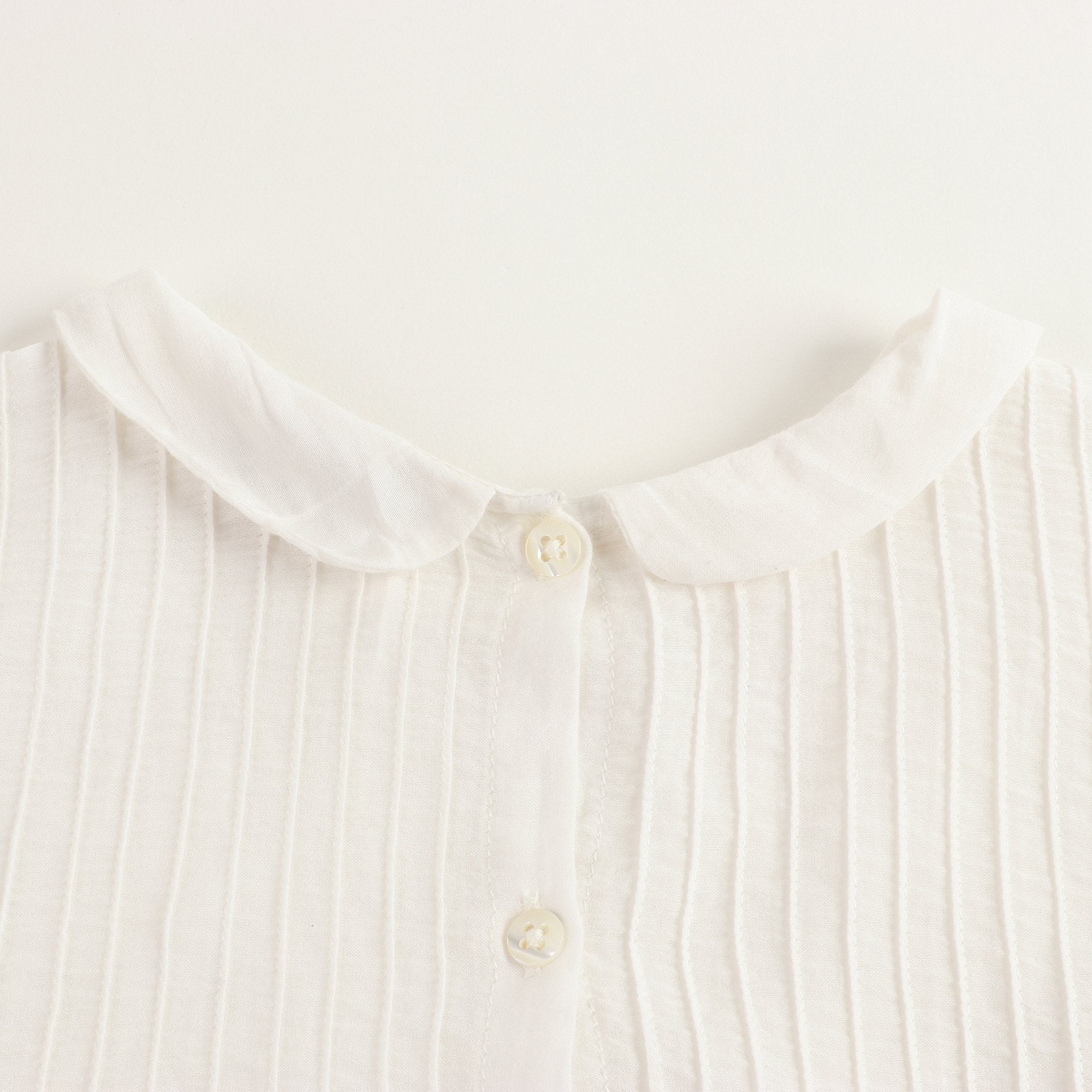 Girls White Cotton Top