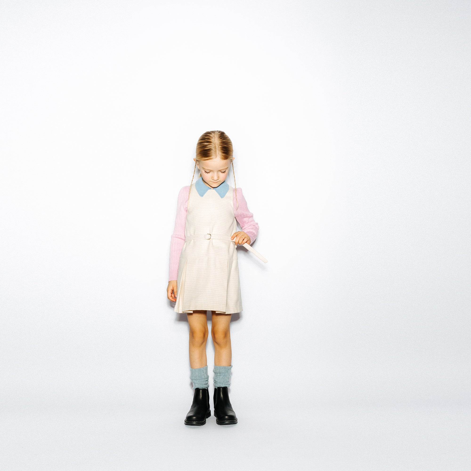 Girls Pink Wool Sweater