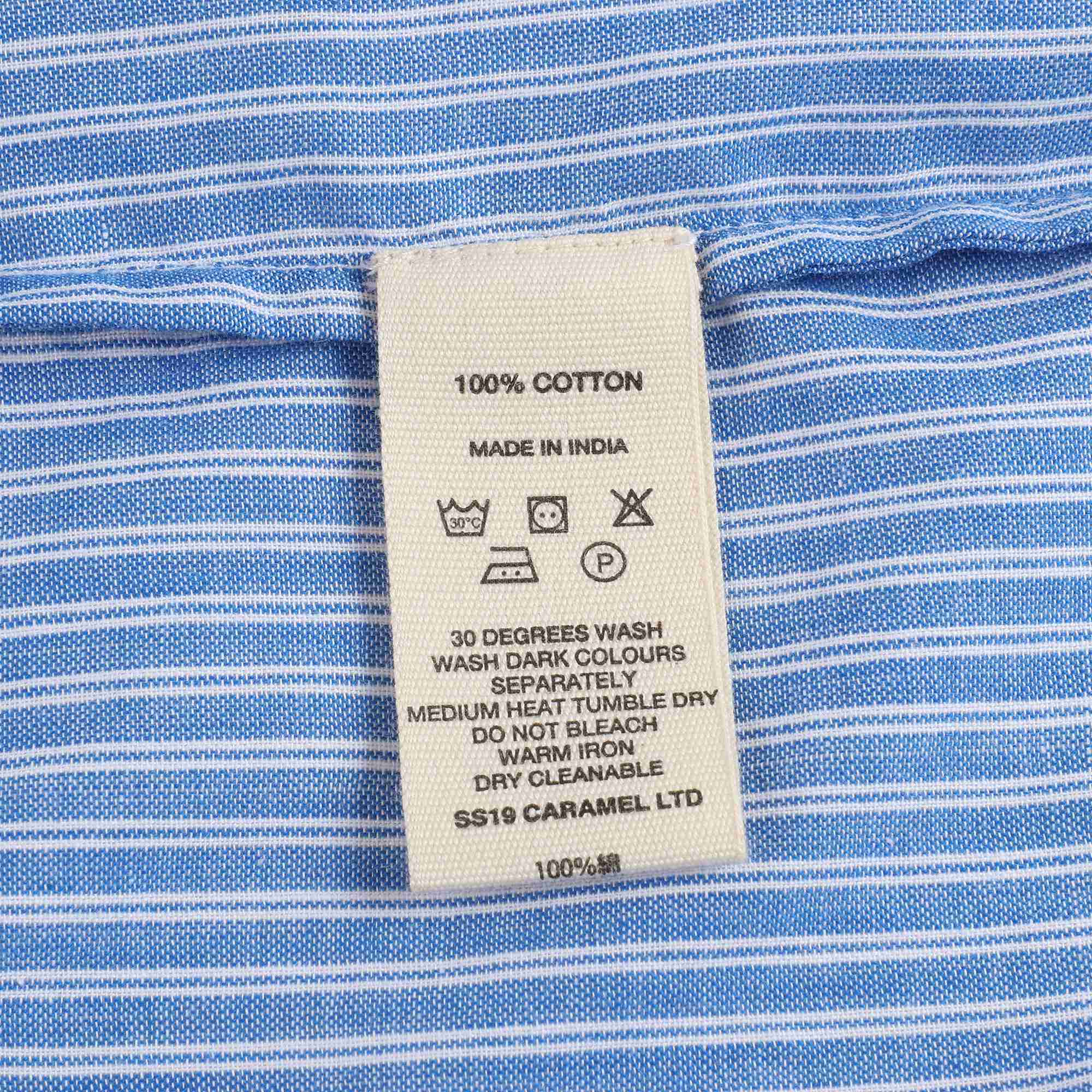 Boys Persian Blue Cotton Shirt