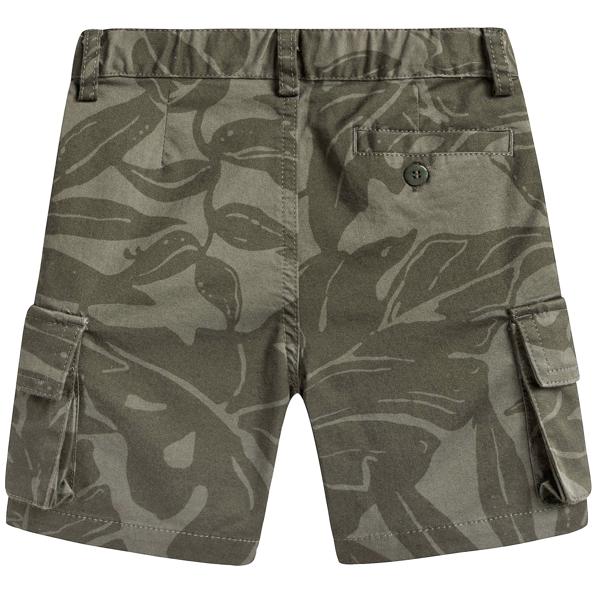 Boys Camouflage Green Shorts