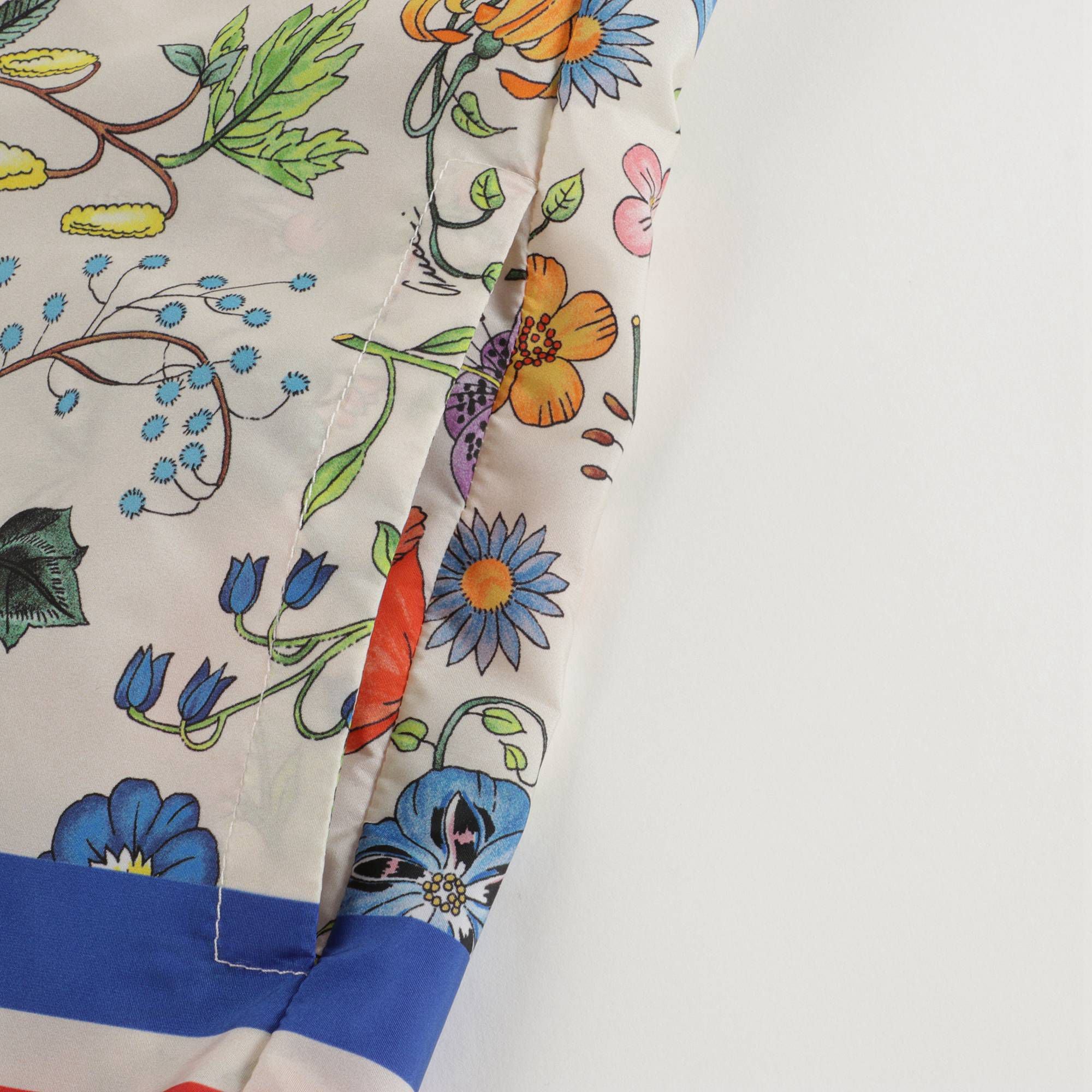 Girls Ivory Printed Jacket