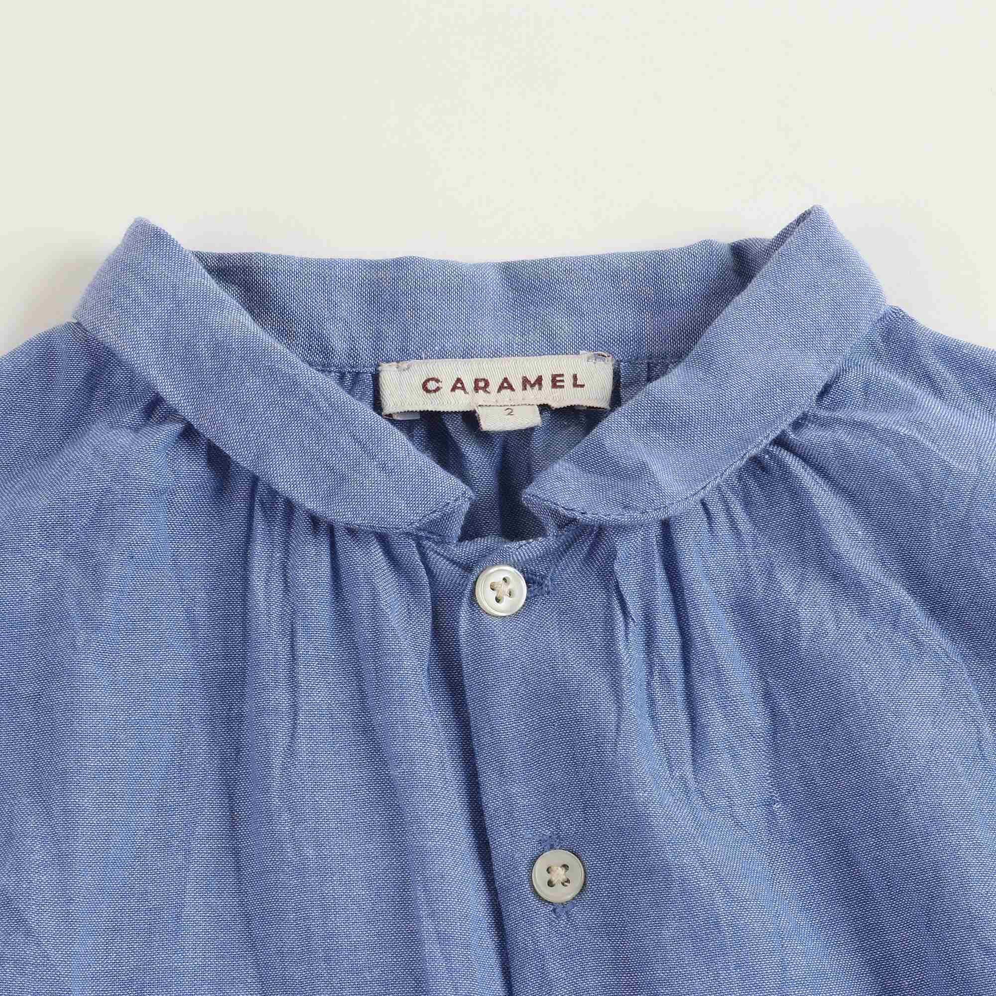 Baby Cornflower Blue Cotton Shirt
