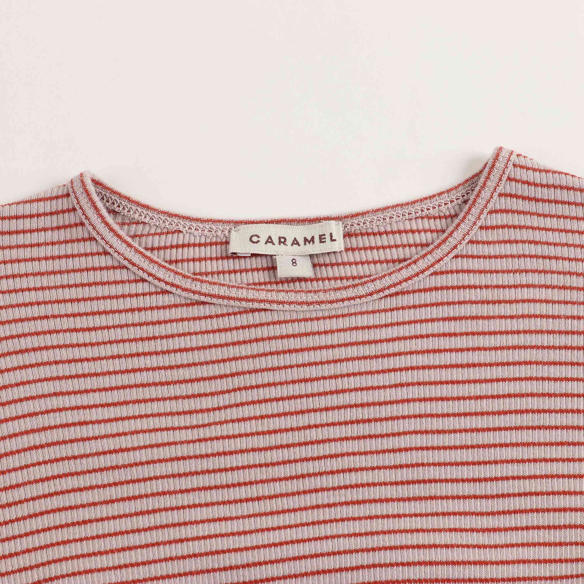 Girls Lavender & Rust Cotton Top
