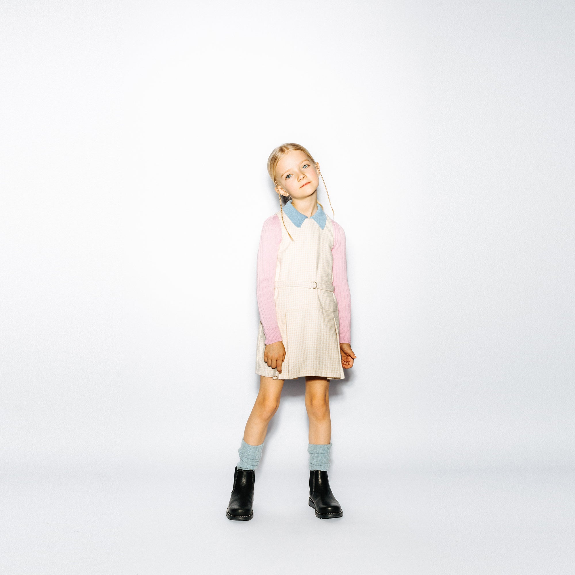 Girls Pink Wool Sweater