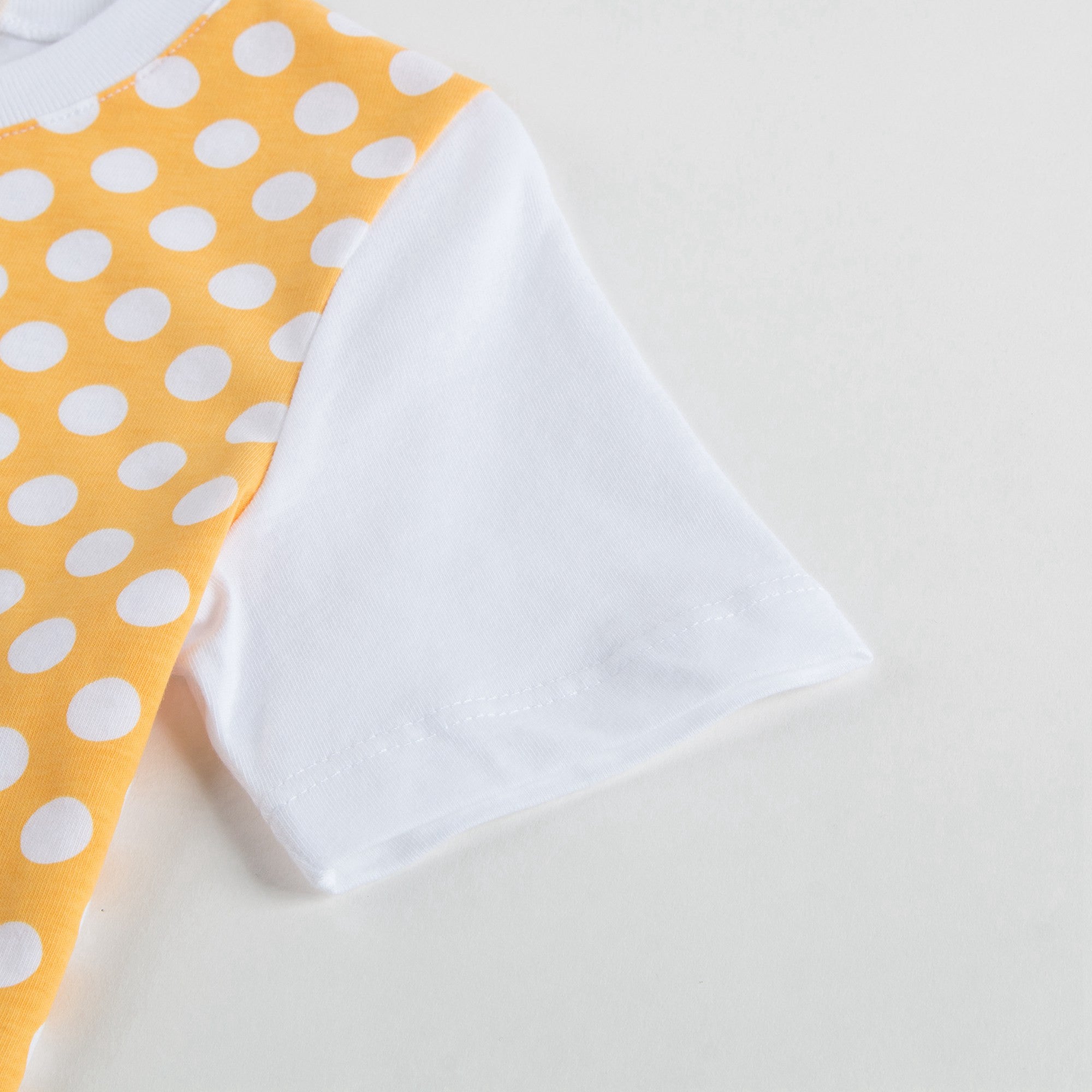 Girls Yellow Cotton T-shirt