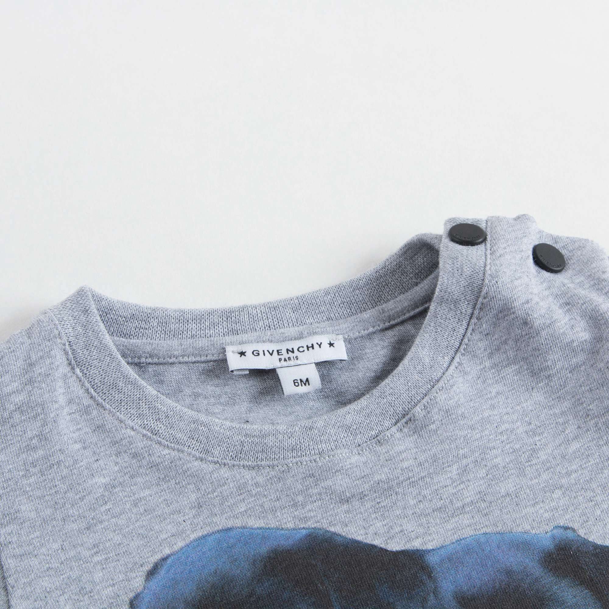 Baby Boys Grey Dogs Printed T-Shirt