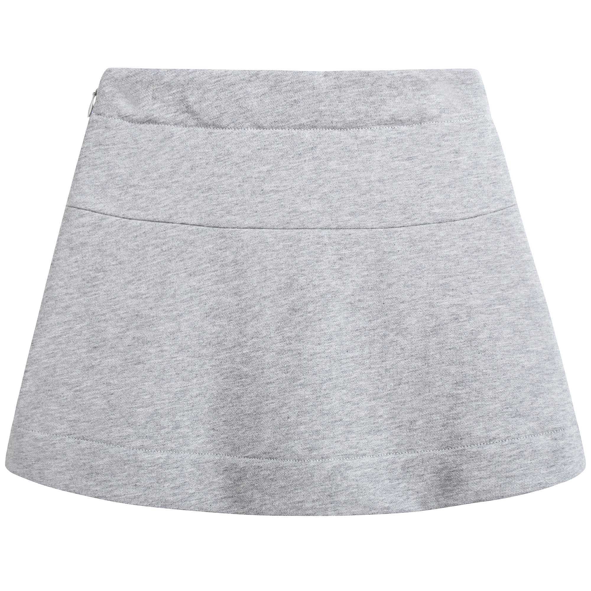 Girls Grey Cotton Skirt
