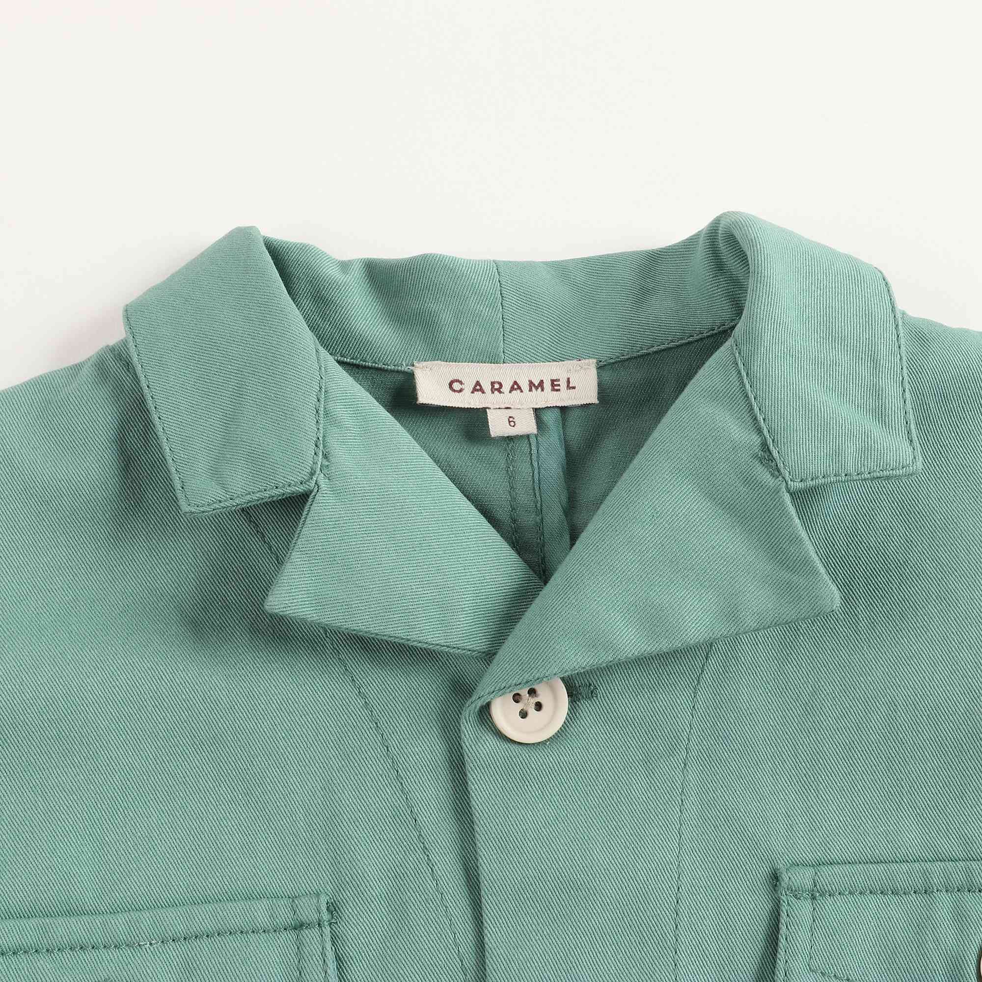 Boys Jade Green Cotton Jackest