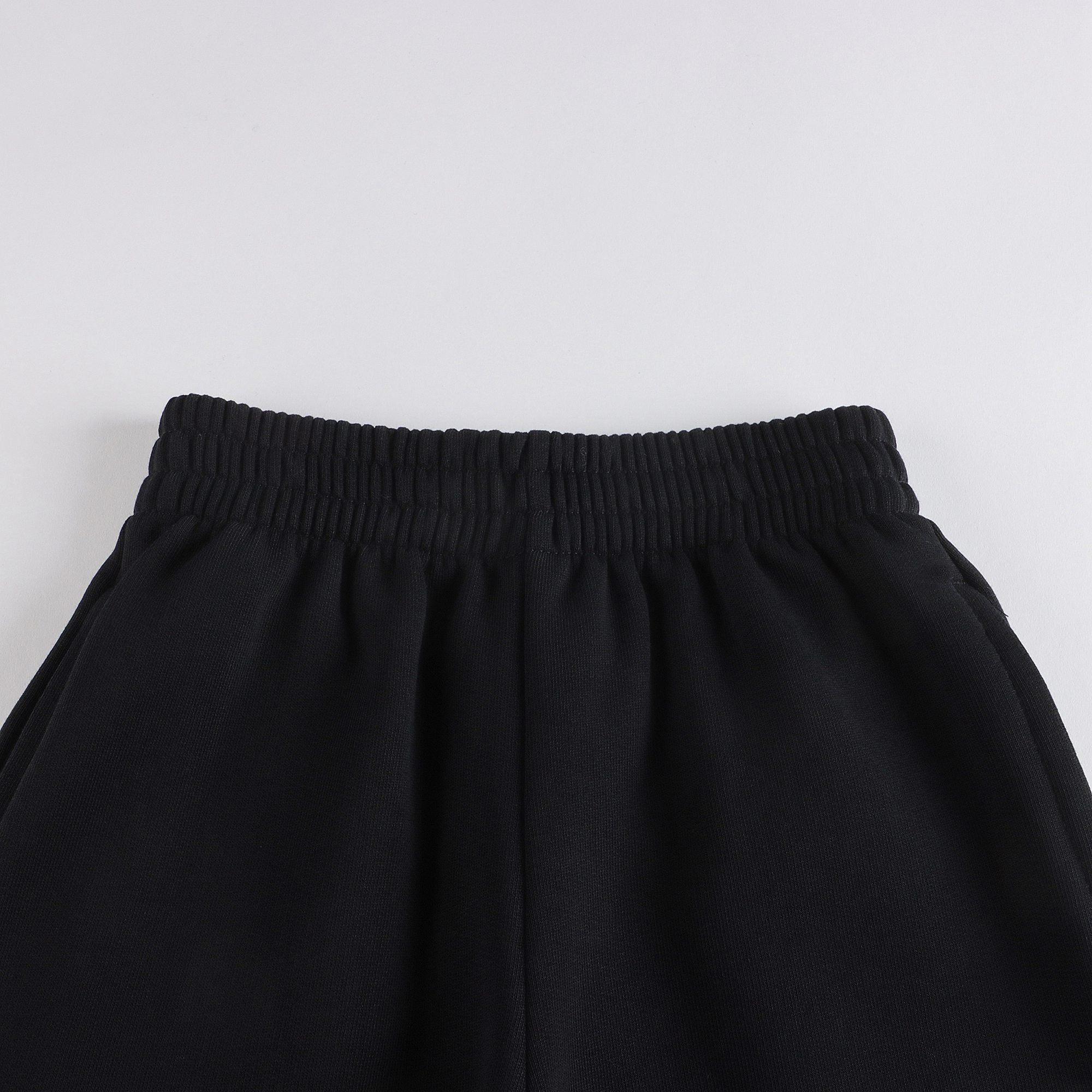 Boys & Girls Black Cotton Trousers