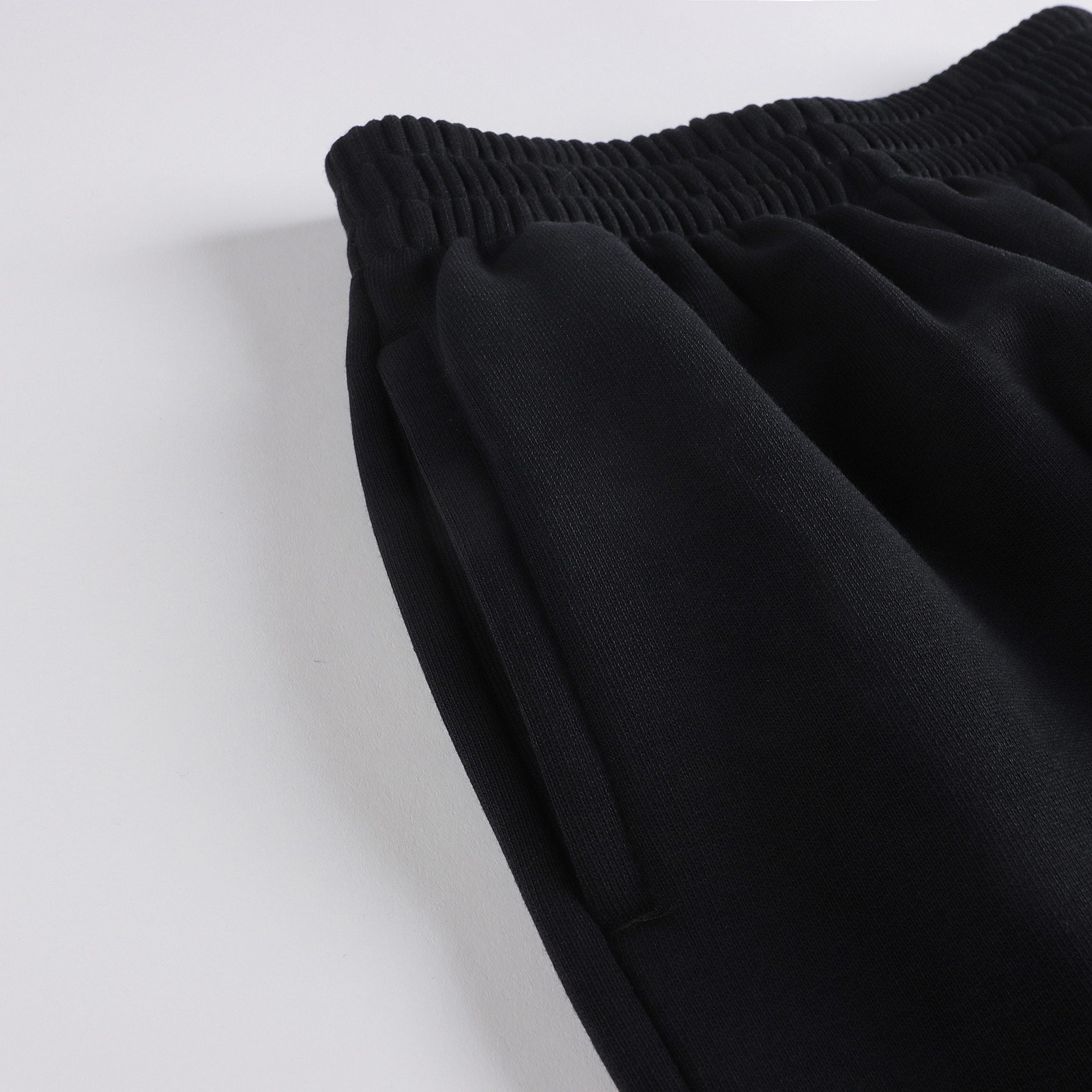 Boys & Girls Black Cotton Trousers