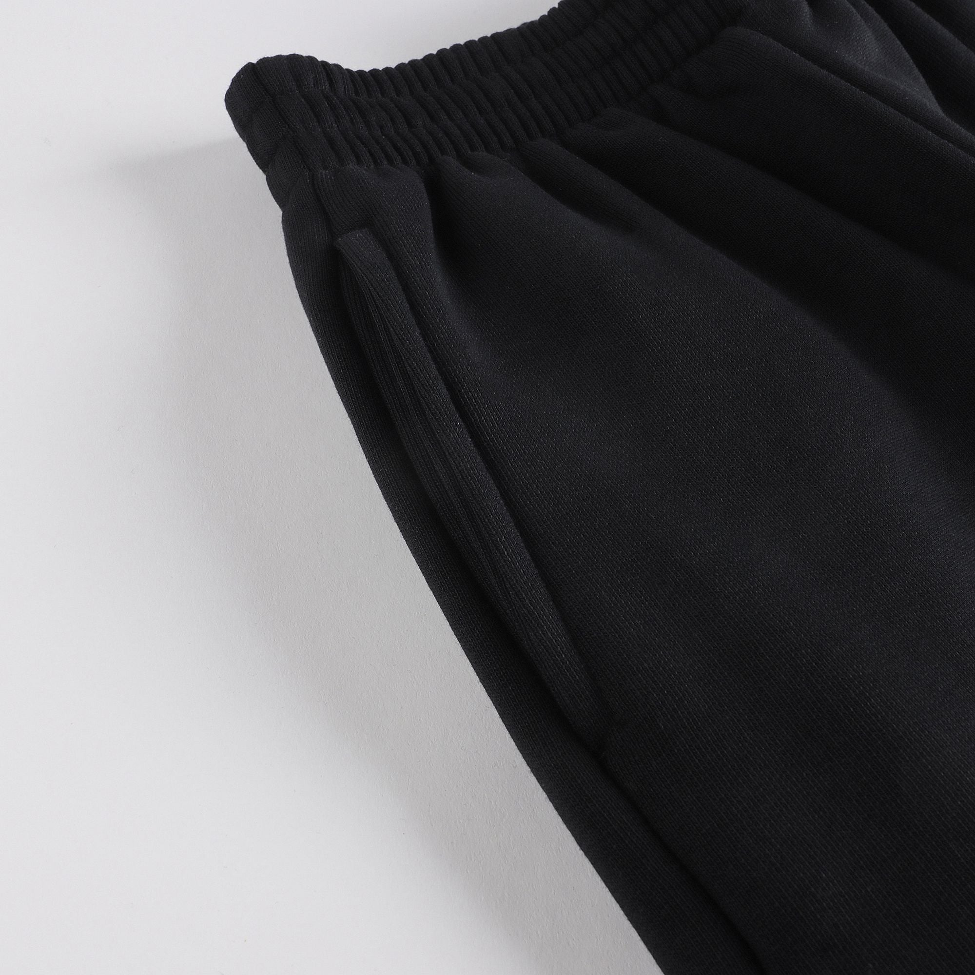 Boys & Girls Black Cotton Shorts