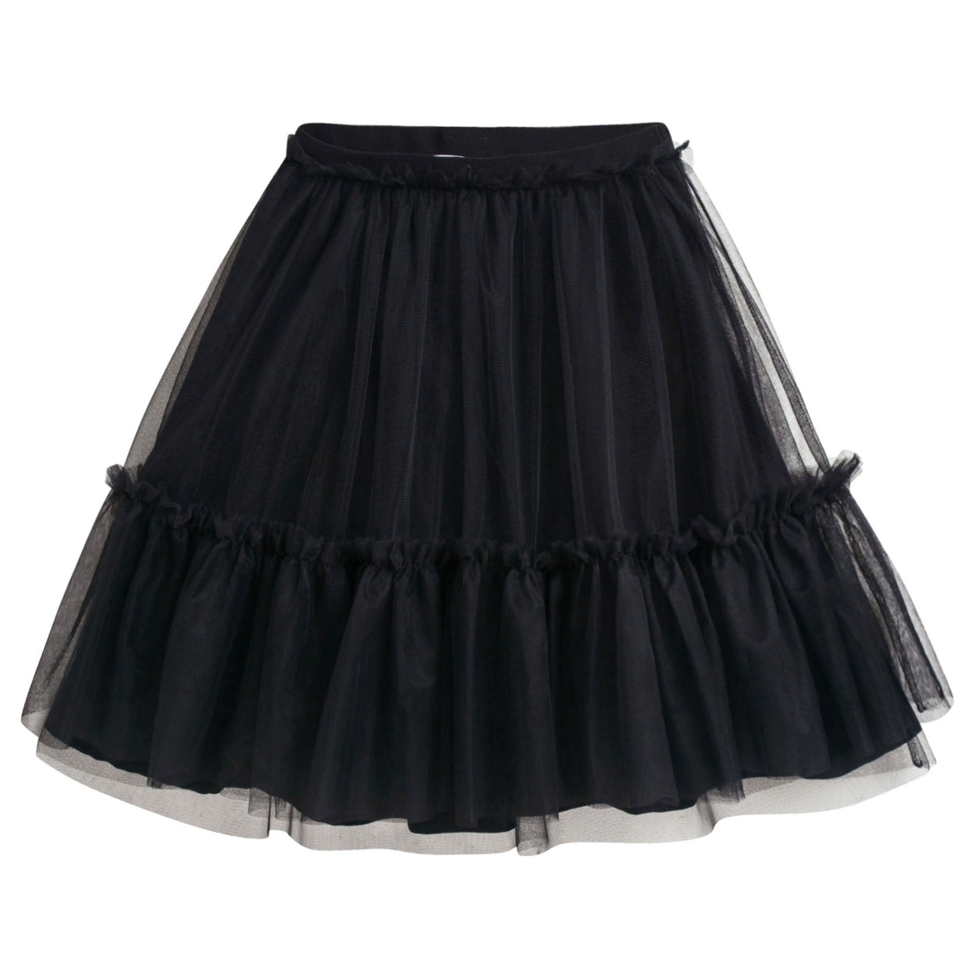 Girls Black Skirt With Tulle