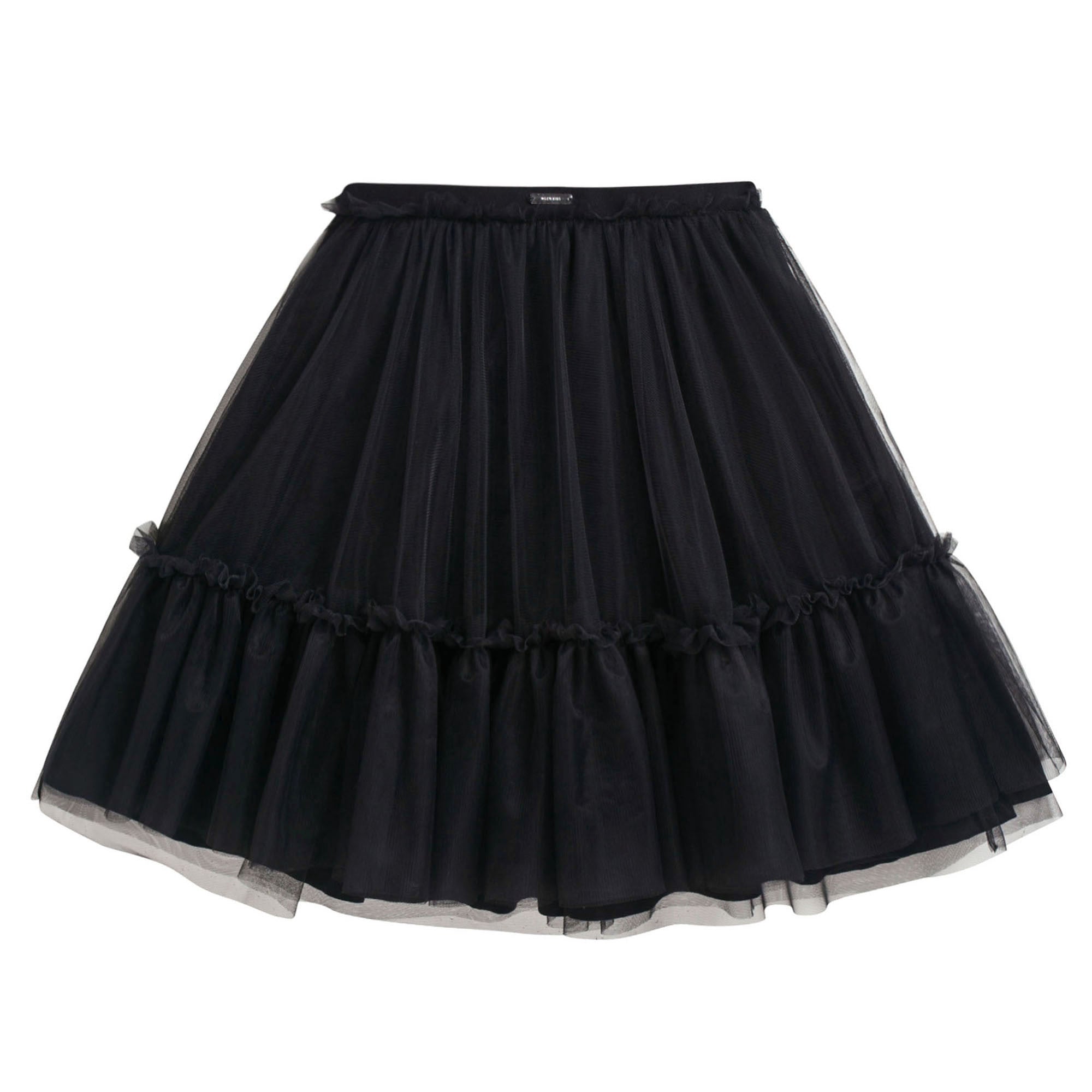 Girls Black Skirt With Tulle