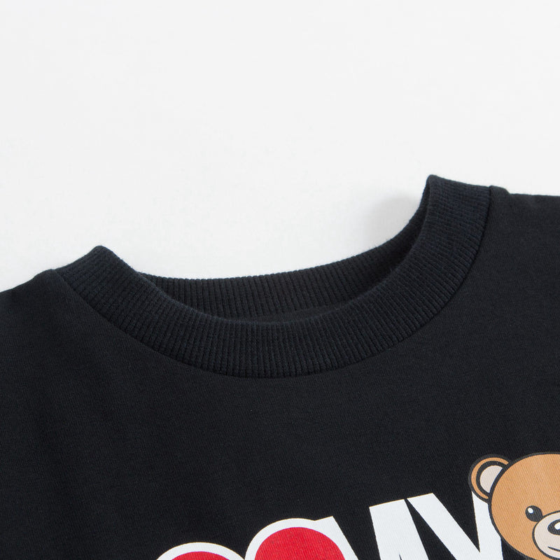 Boys & Girls Black Heart Maxi T-shirt