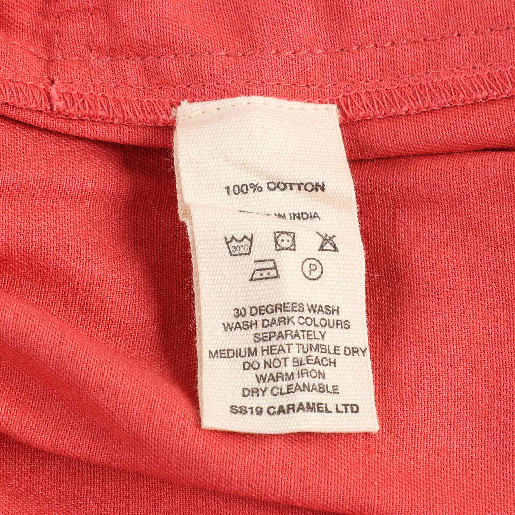 Girls Rose Peach Cotton Trousers