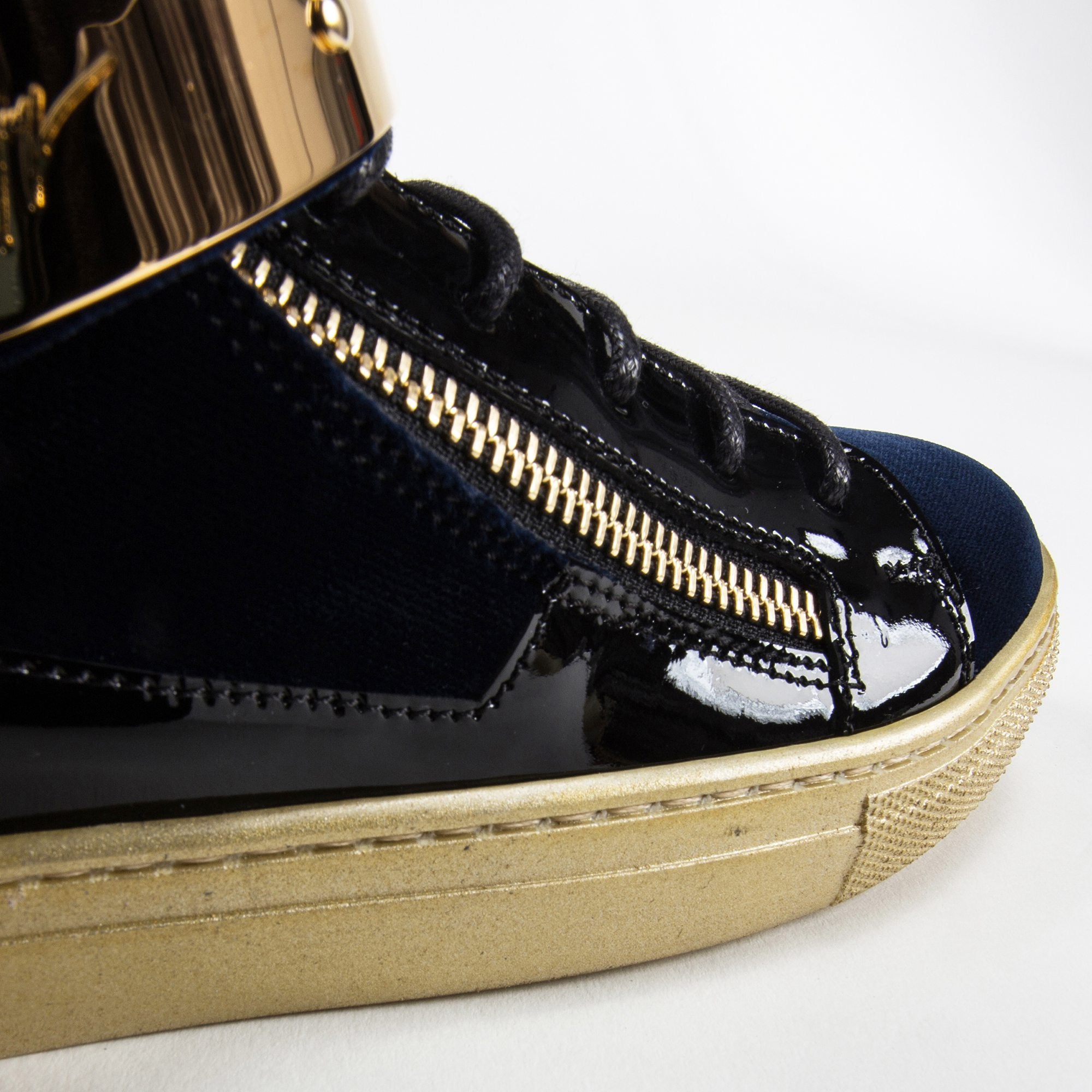 Girls & Boys Velvet Navy Velvet Sneaker