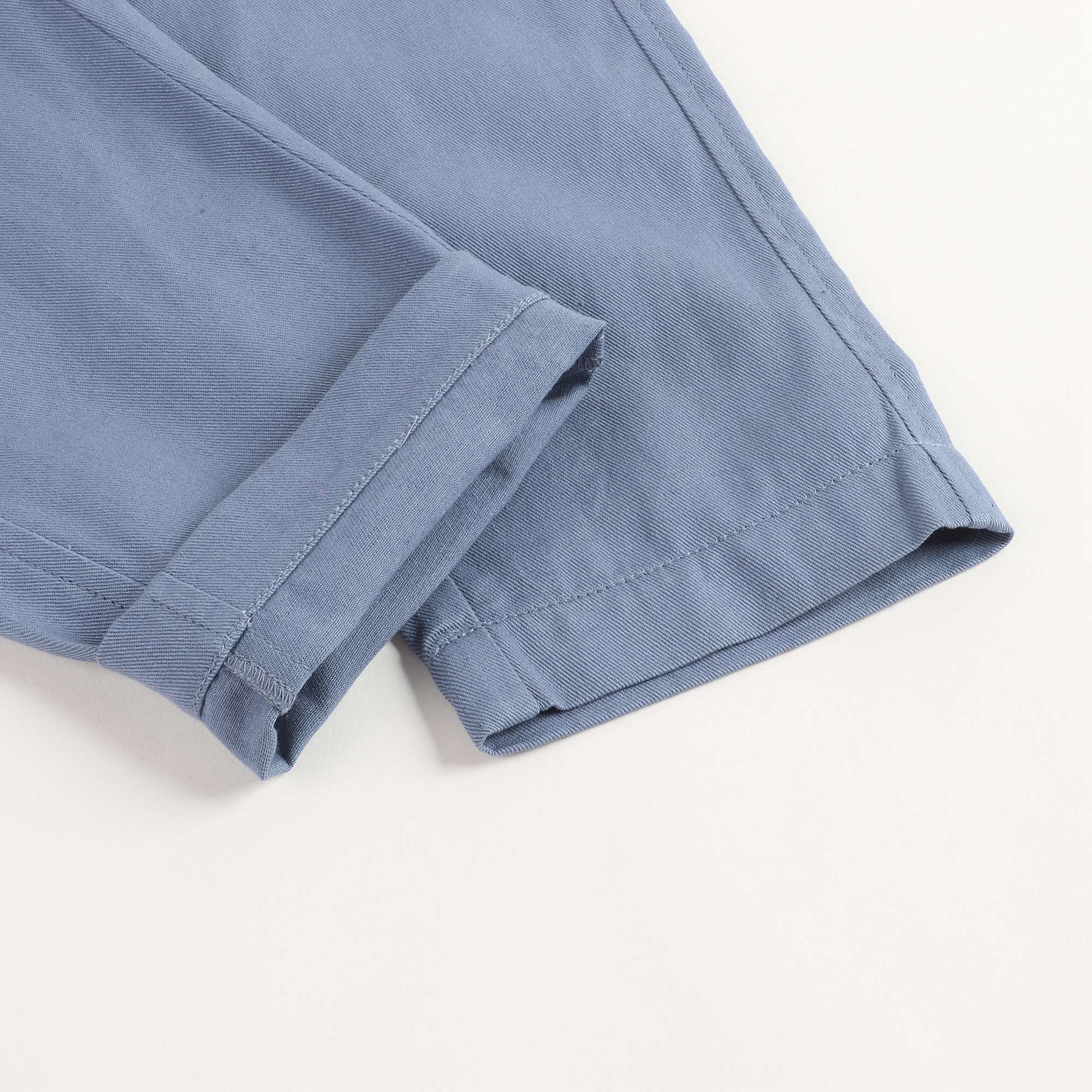 Girls Light Blue Cotton Trousers