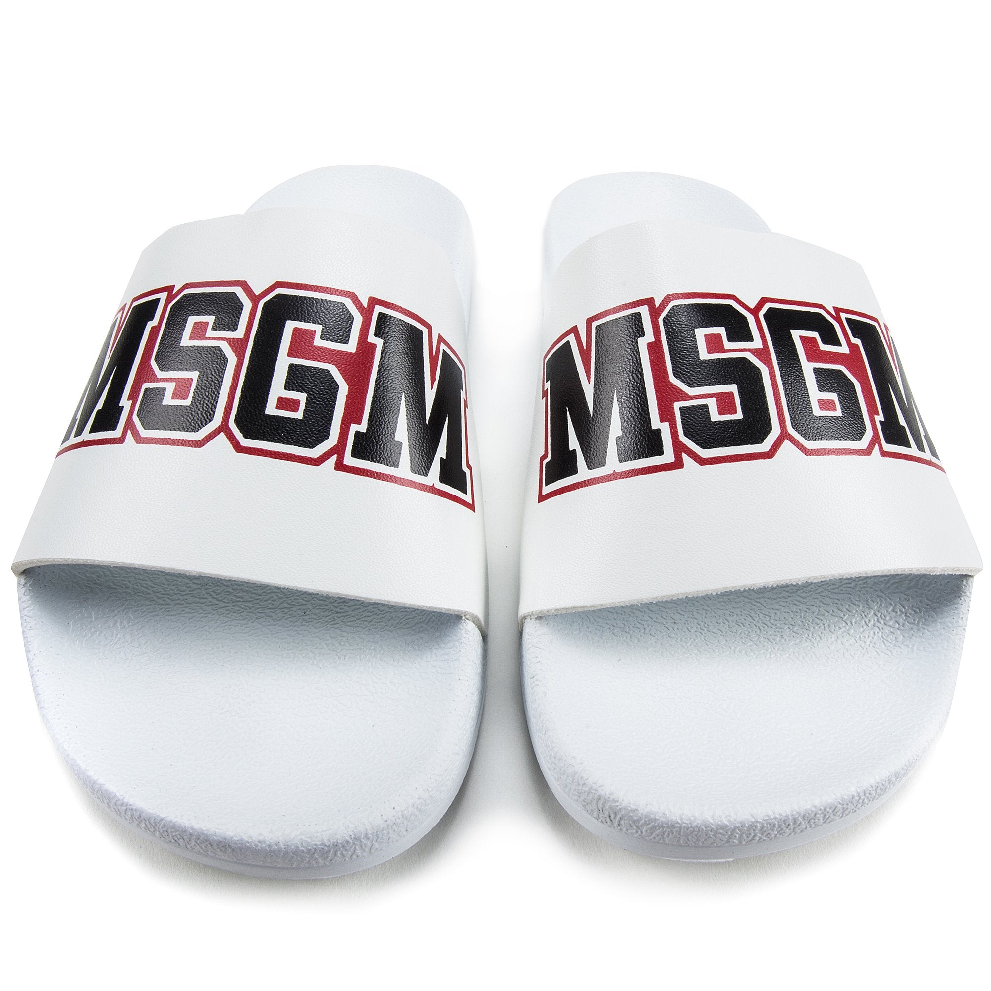 Girls & Boys White Logo Slipper