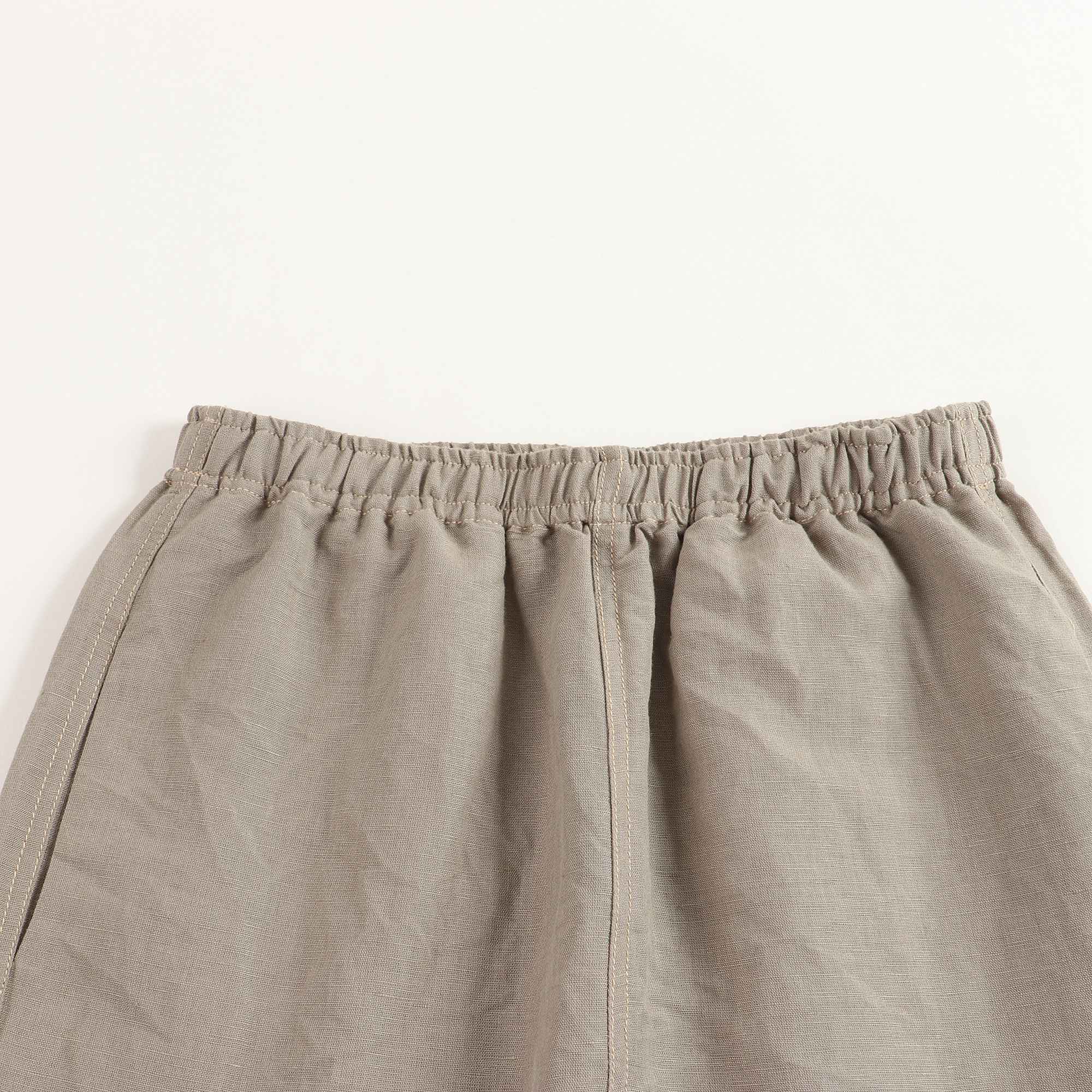 Boys & Girls Brown Linen Trousers