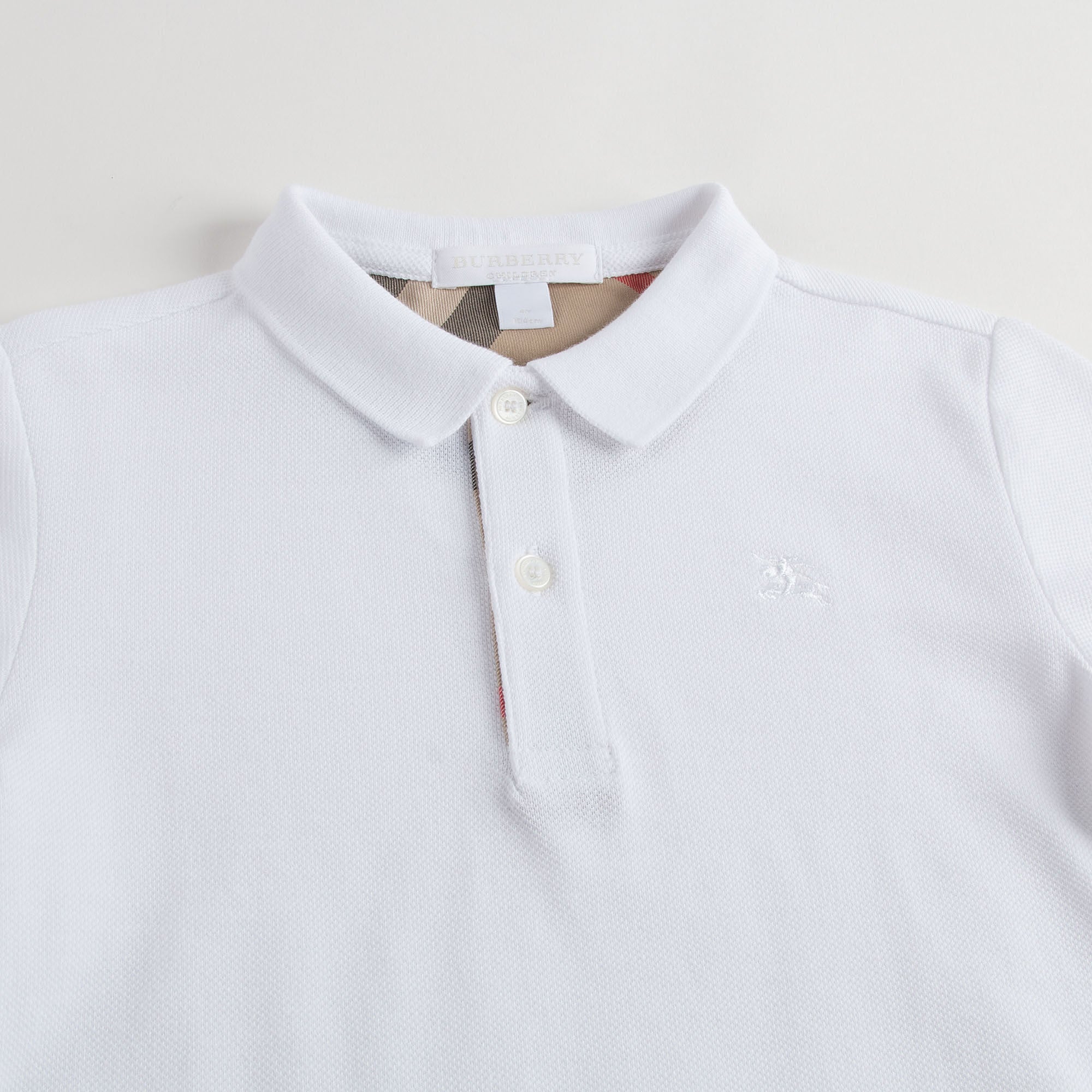 Boys White Cotton Polo Shirt - CÉMAROSE | Children's Fashion Store - 3