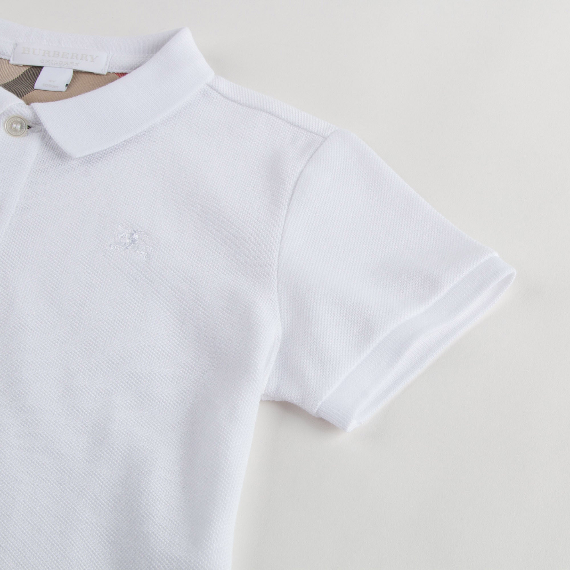 Boys White Cotton Polo Shirt - CÉMAROSE | Children's Fashion Store - 4