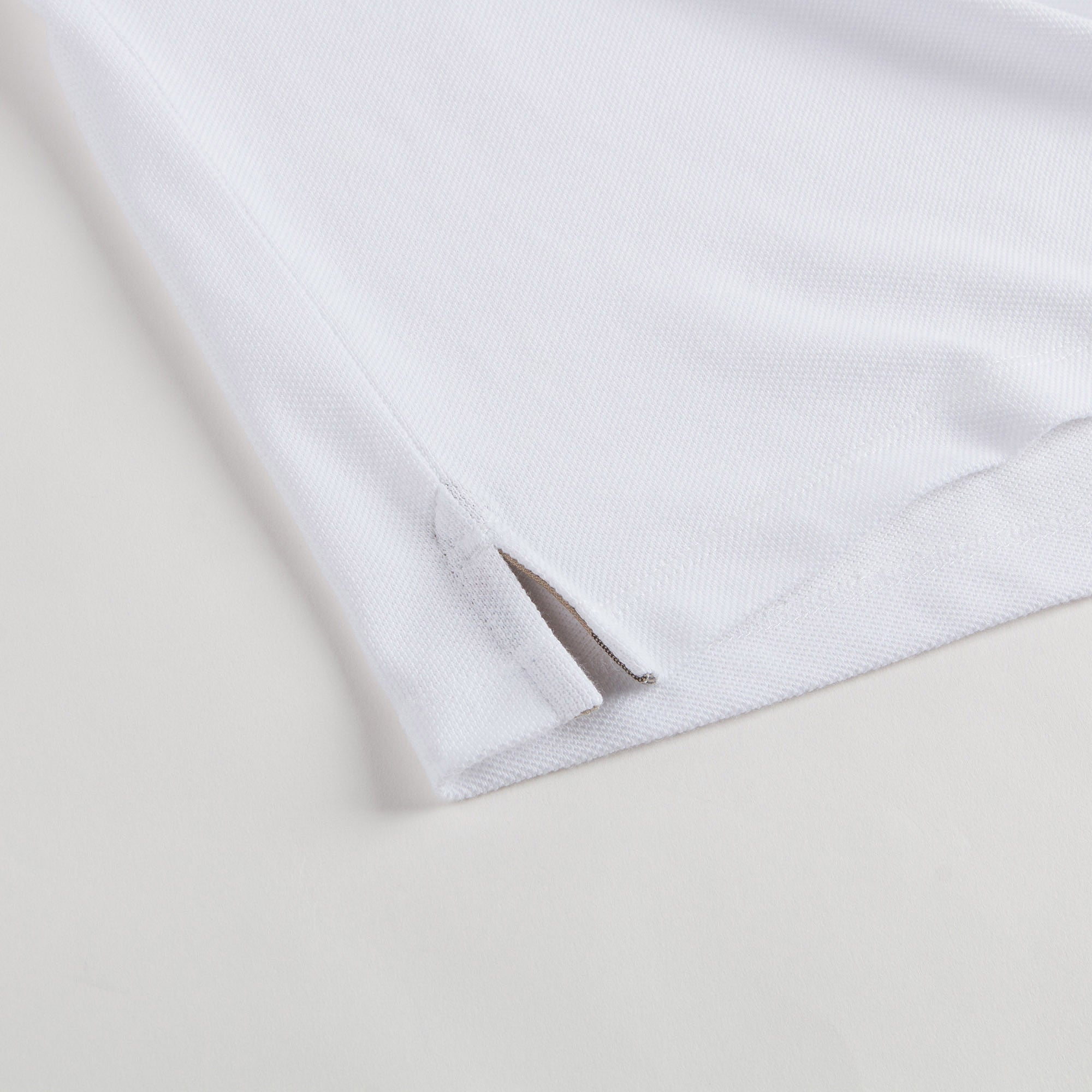 Boys White Cotton Polo Shirt