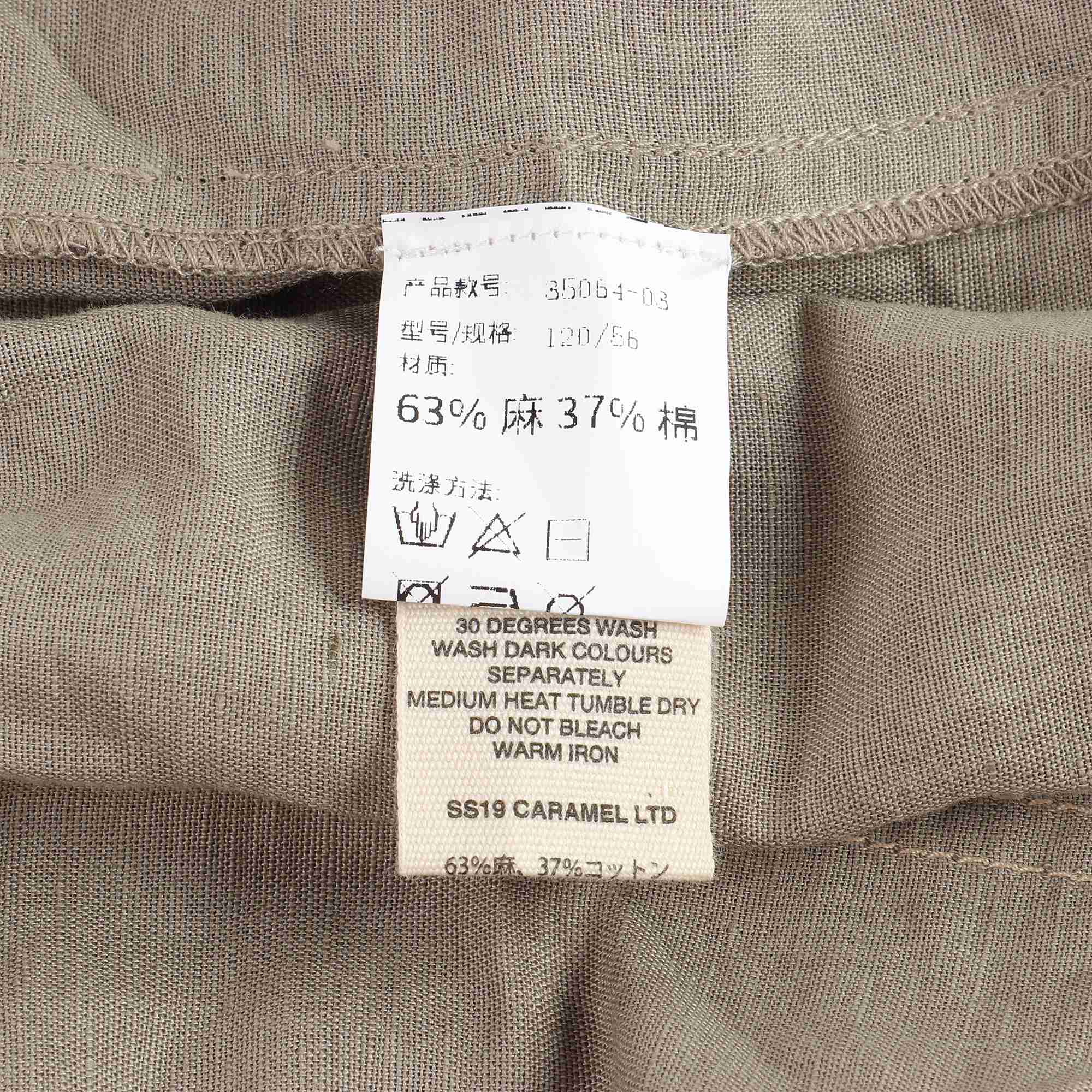 Boys & Girls Brown Linen Trousers
