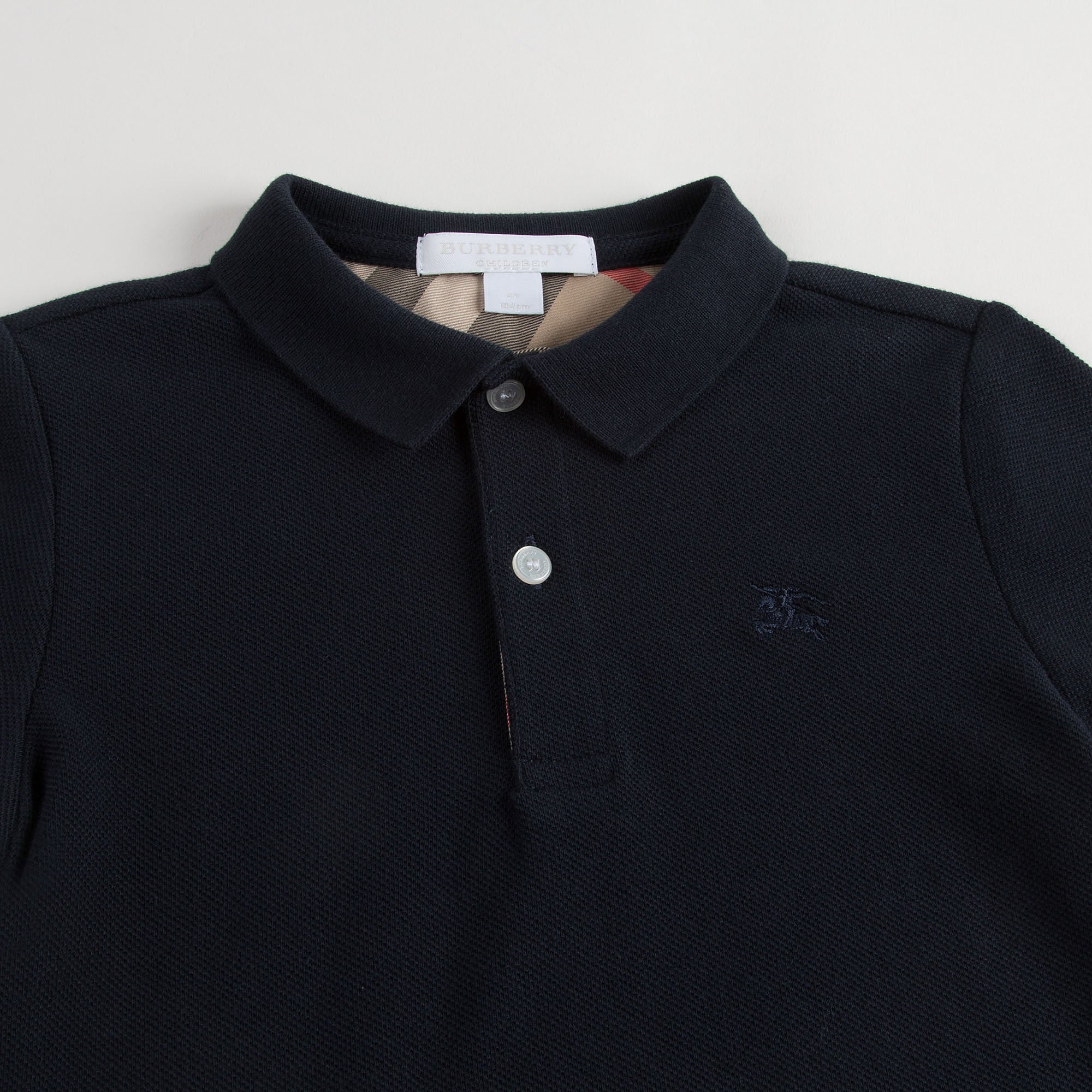 Boys Blue Cotton Polo Shirt - CÉMAROSE | Children's Fashion Store - 3