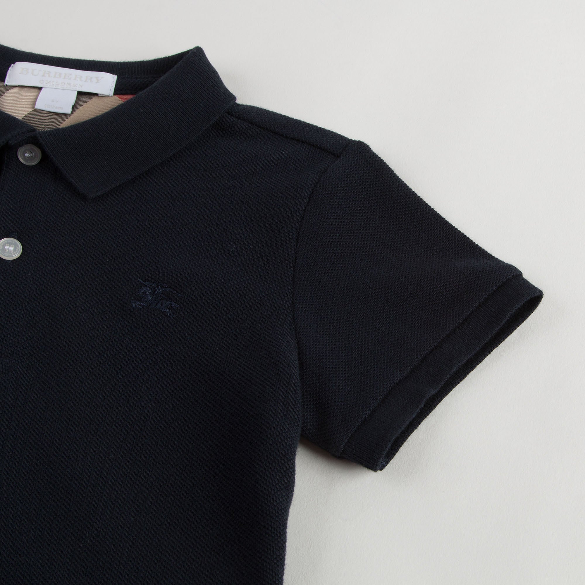 Boys Blue Cotton Polo Shirt - CÉMAROSE | Children's Fashion Store - 4