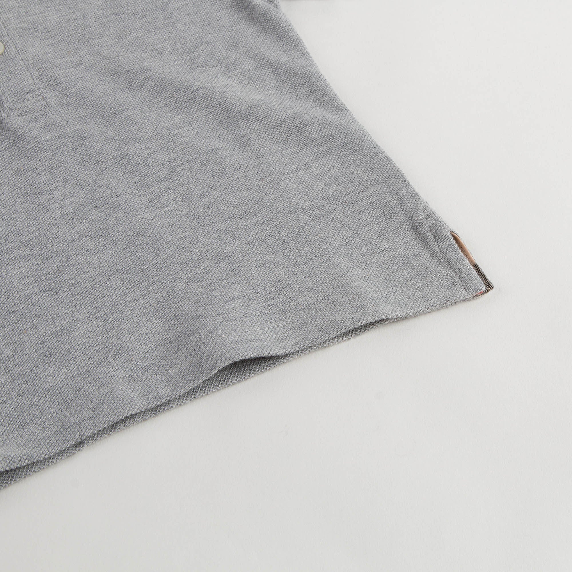 Boys Grey Polo Shirt With Check Collar - CÉMAROSE | Children's Fashion Store - 5
