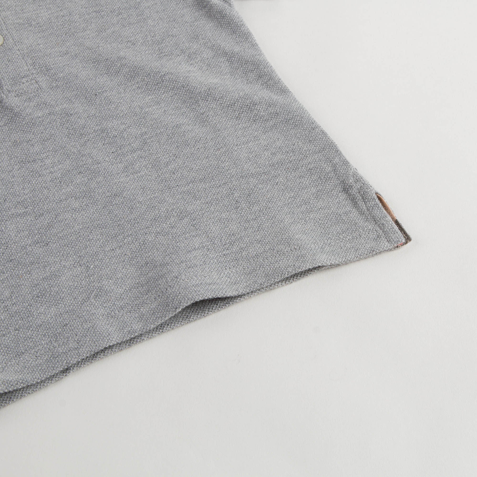 Boys Grey Polo Shirt With Check Collar - CÉMAROSE | Children's Fashion Store - 5
