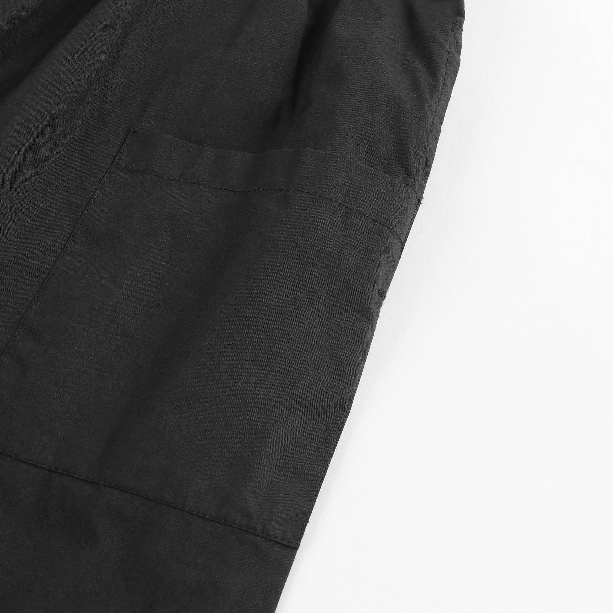 Boys & Girls Black Cotton Trousers